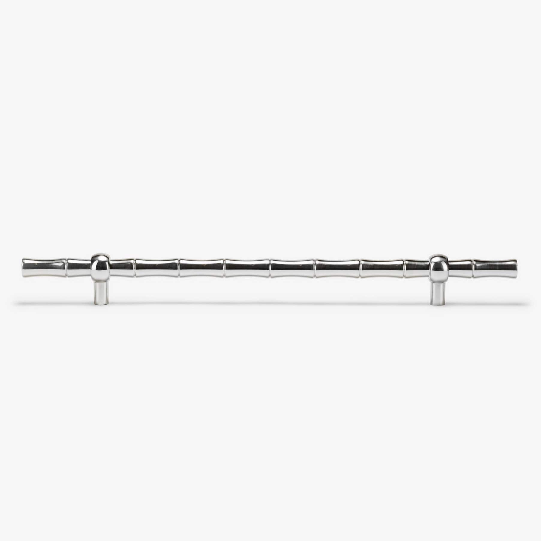 Bamboo Appliance Pull (14" c-c) - Polished Nickel