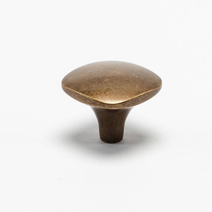 Benson Solid Brass Knob - Burnished Brass