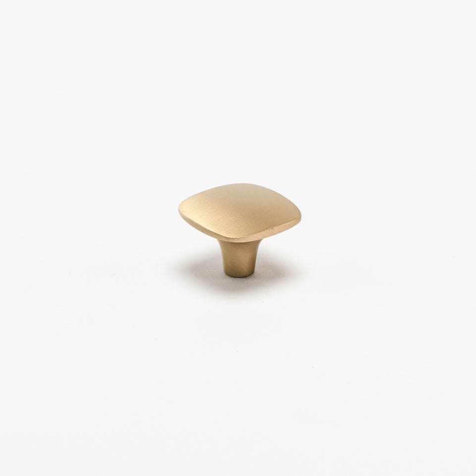 Benson Solid Brass Knob - Satin Brass Matte