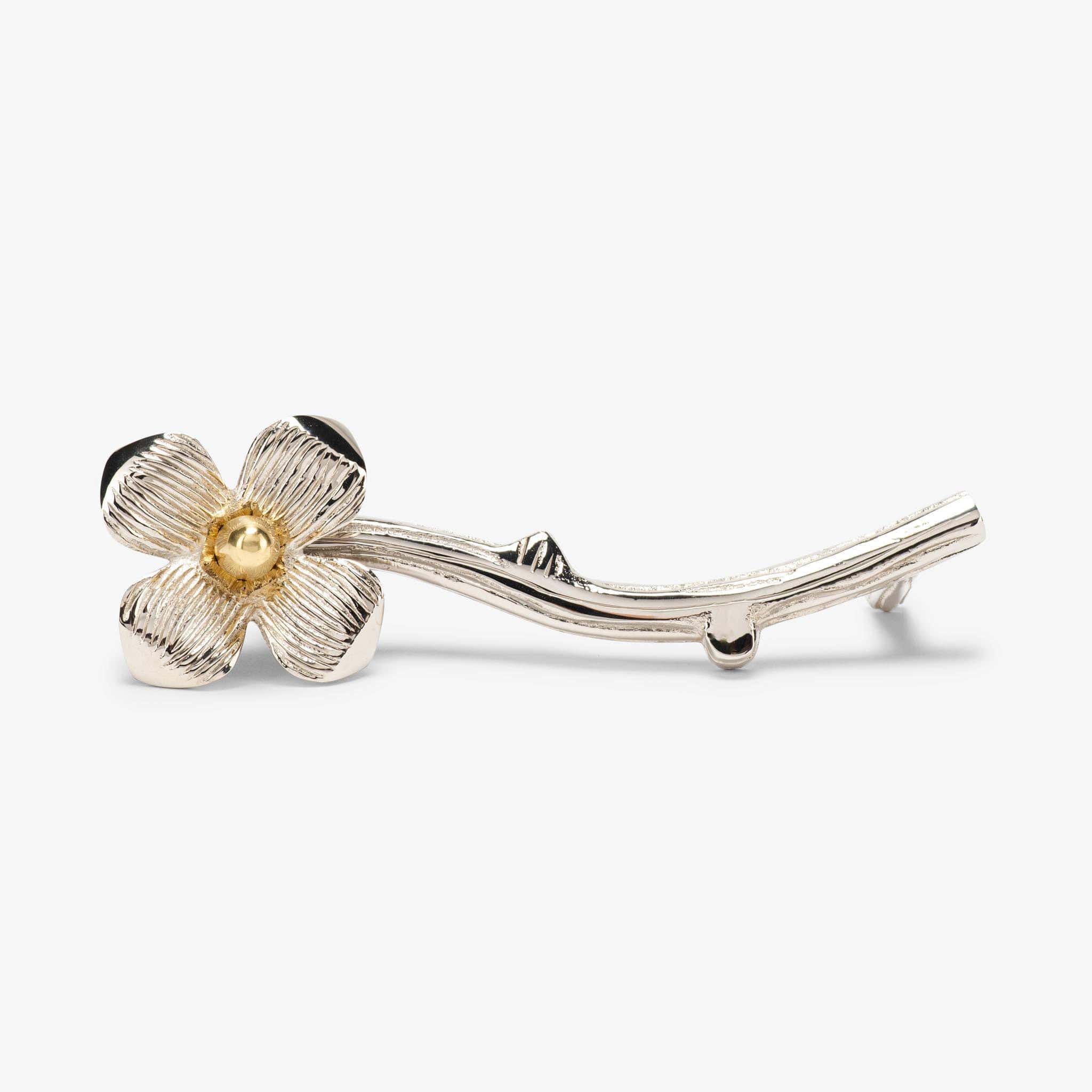 Dogwood Solid Pull (4" c-c) - Polished Nickel