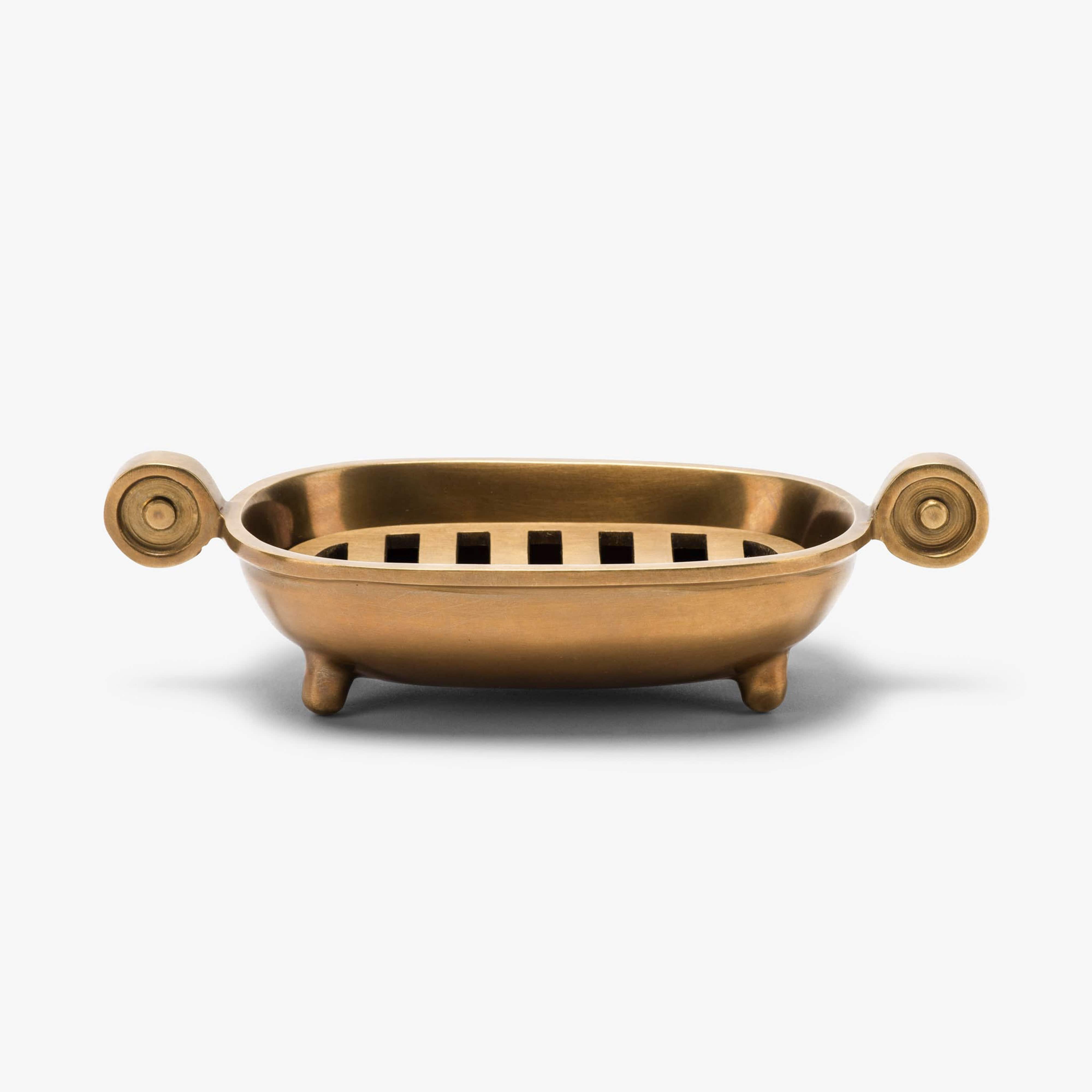 Amelia Soap Dish - Burnished Brass