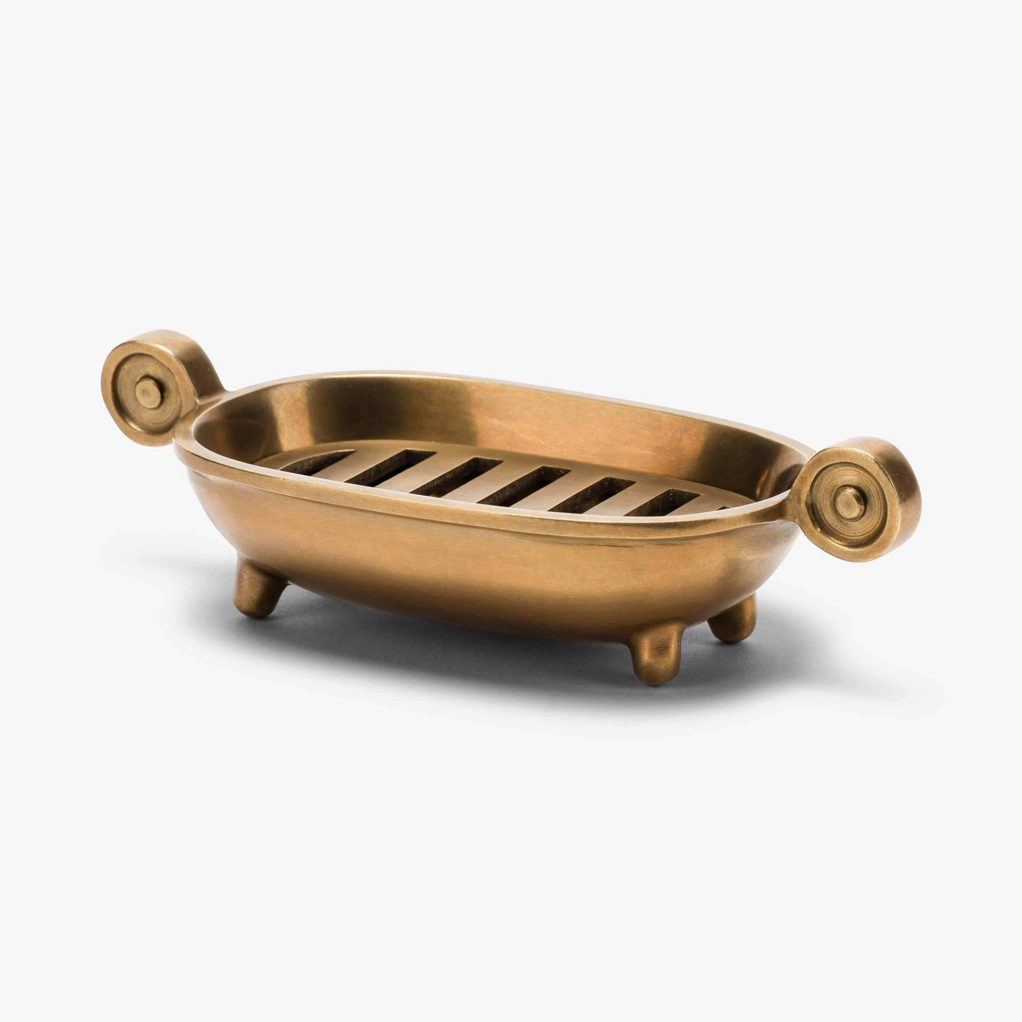 Amelia Soap Dish - Burnished Brass
