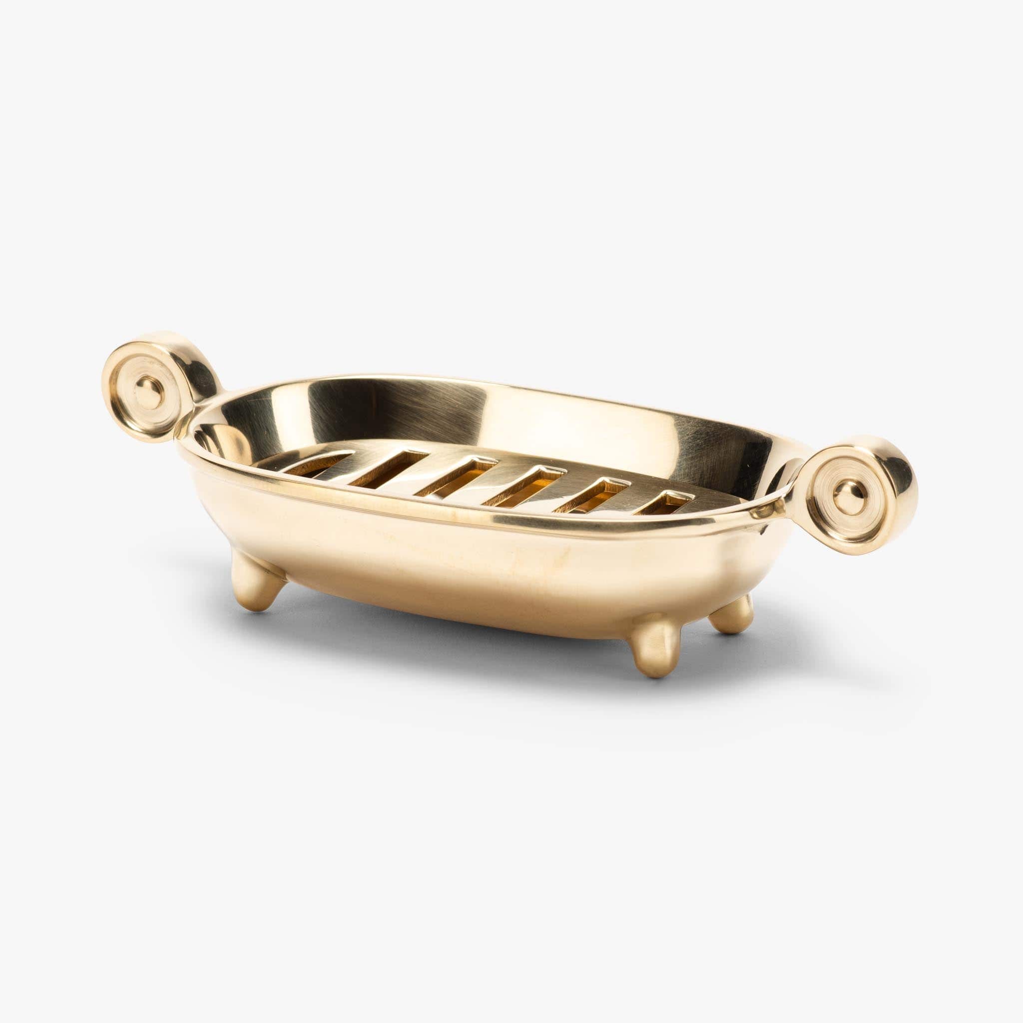 Amelia Soap Dish - Unlacquered Brass
