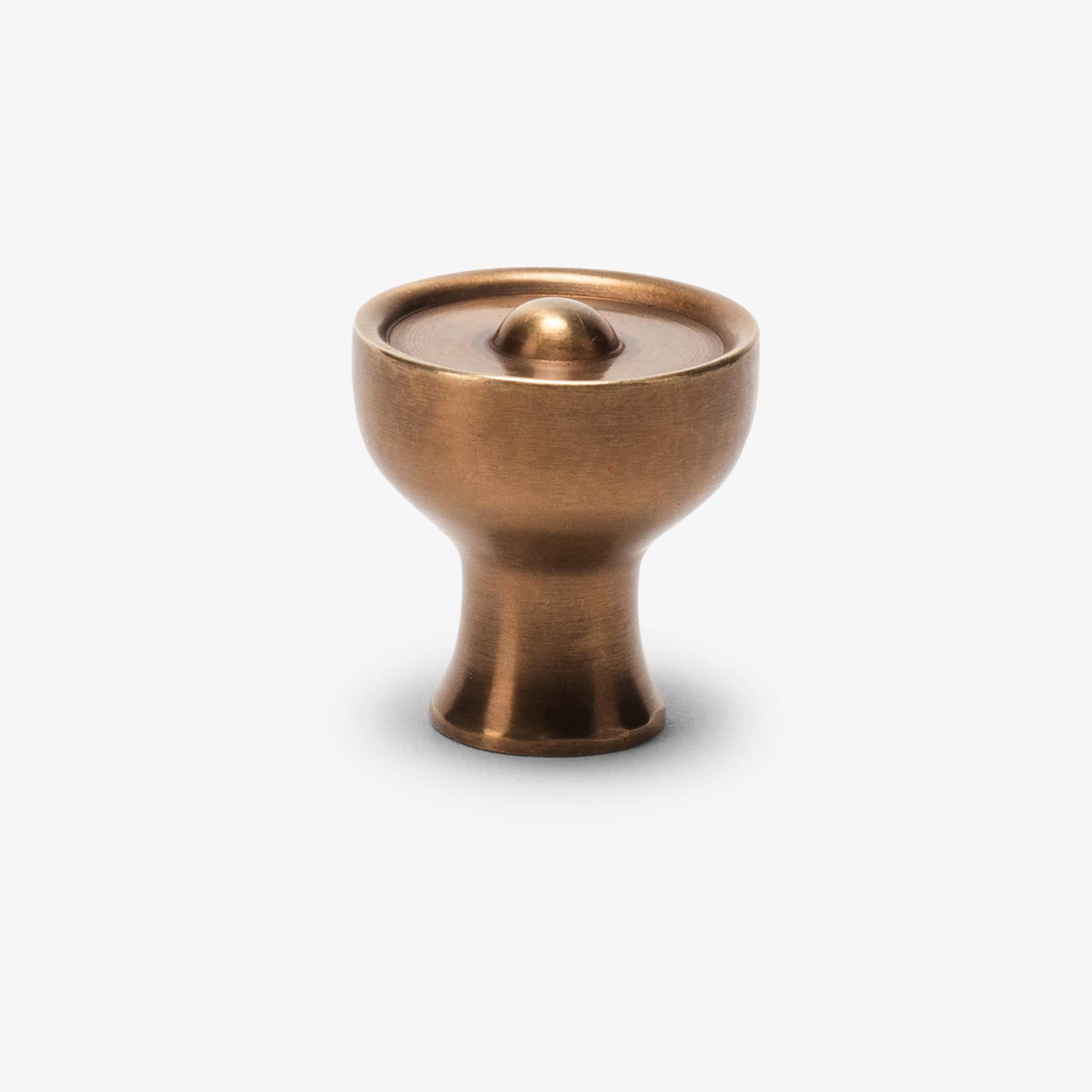 Amelia 1" Solid Brass Knob - Burnished Brass