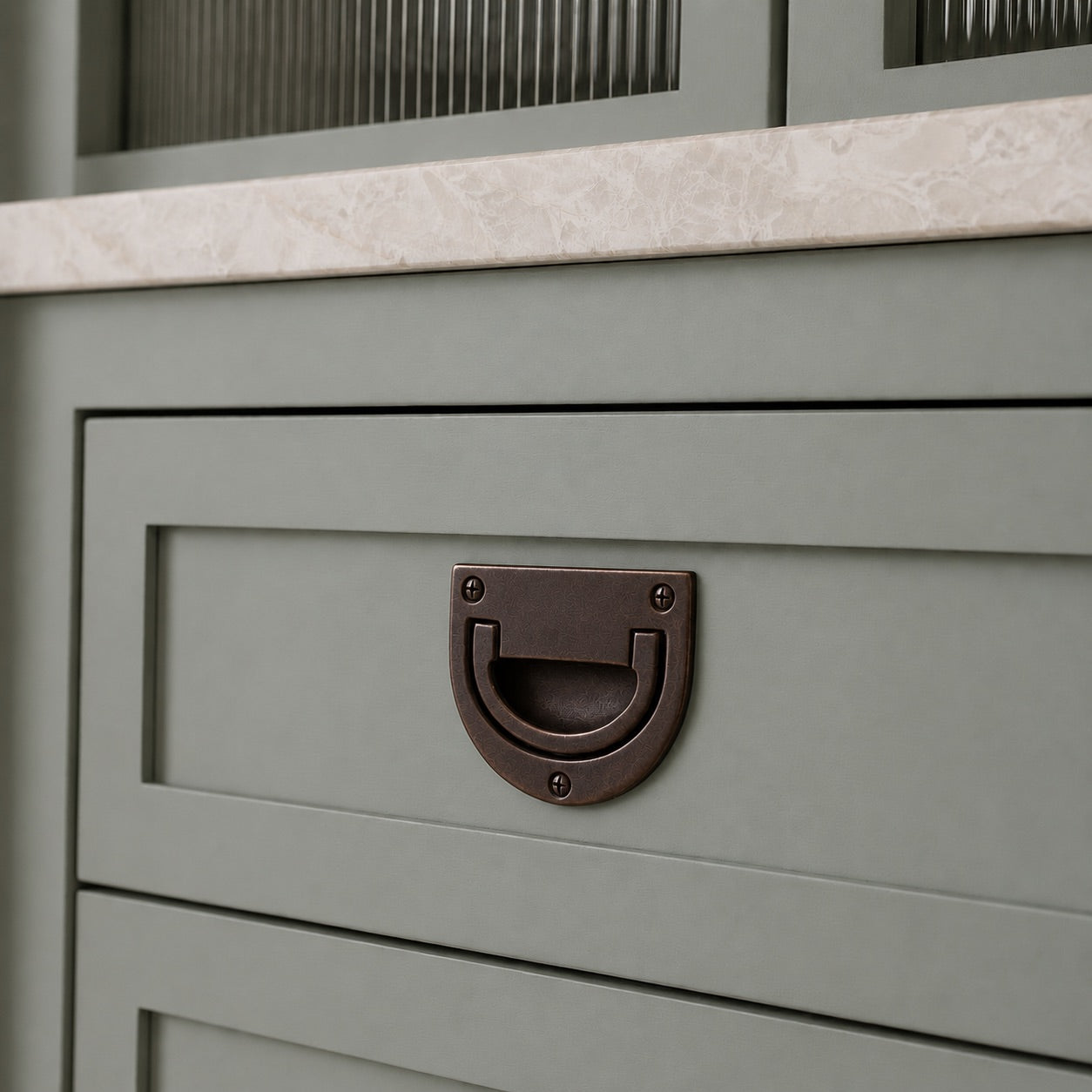 Monterey Recessed Pull (2.50" c-c) - Dark Bronze