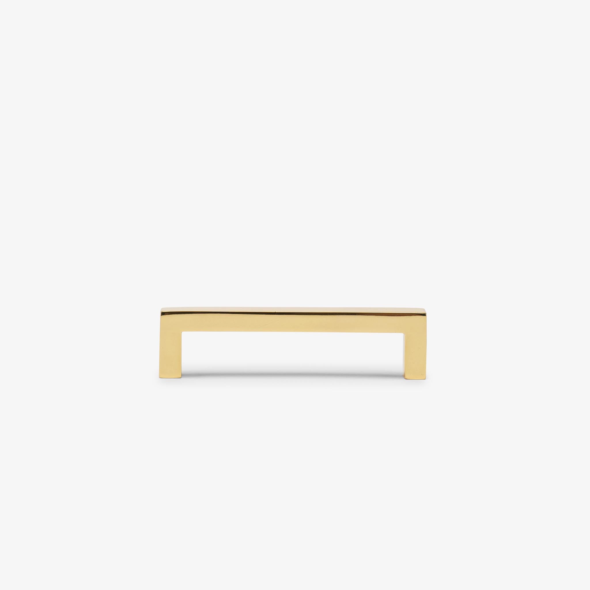 New Castle Bar Pull (4" c-c) - Polished Brass