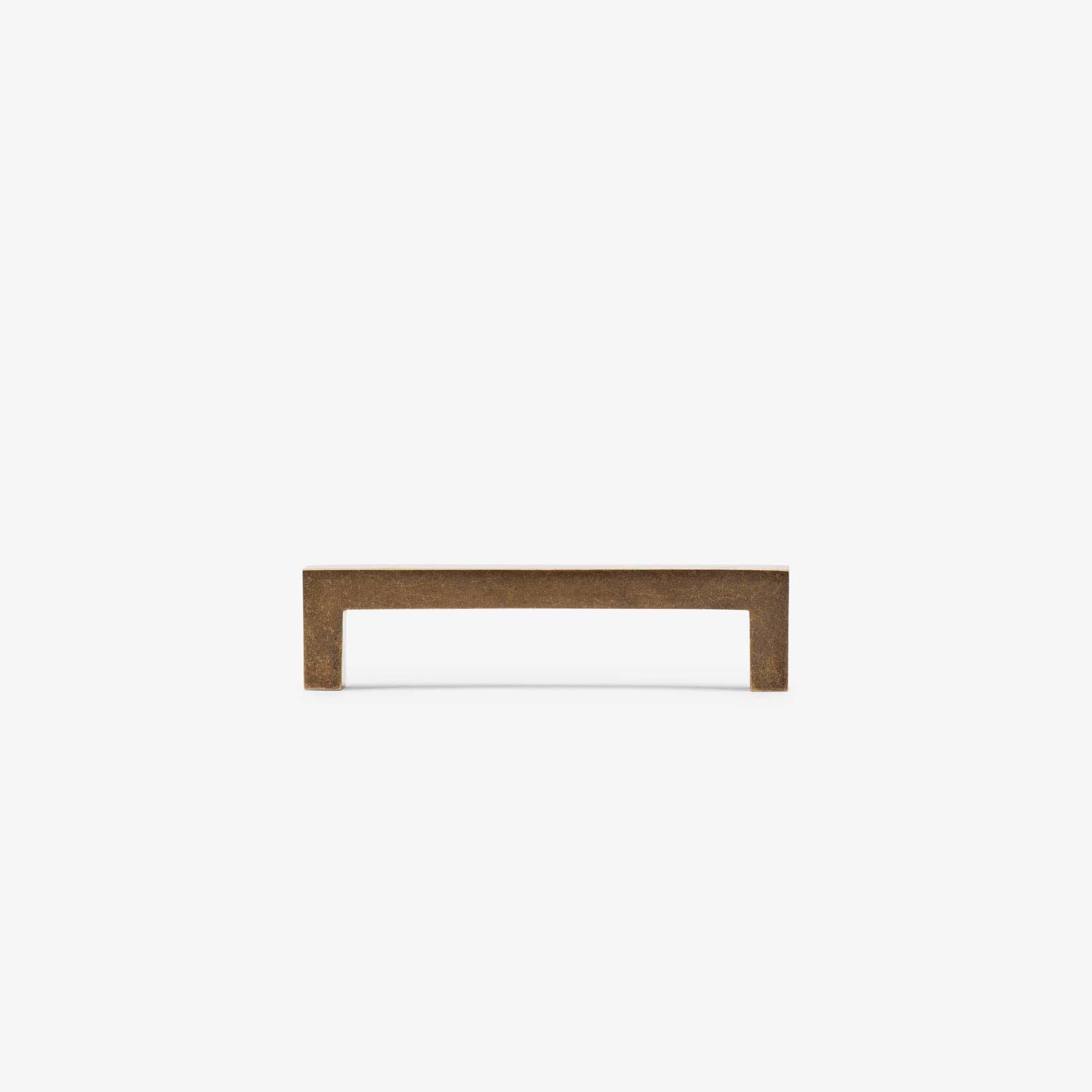 New Castle Bar Pull (4" c-c) - Burnished Brass