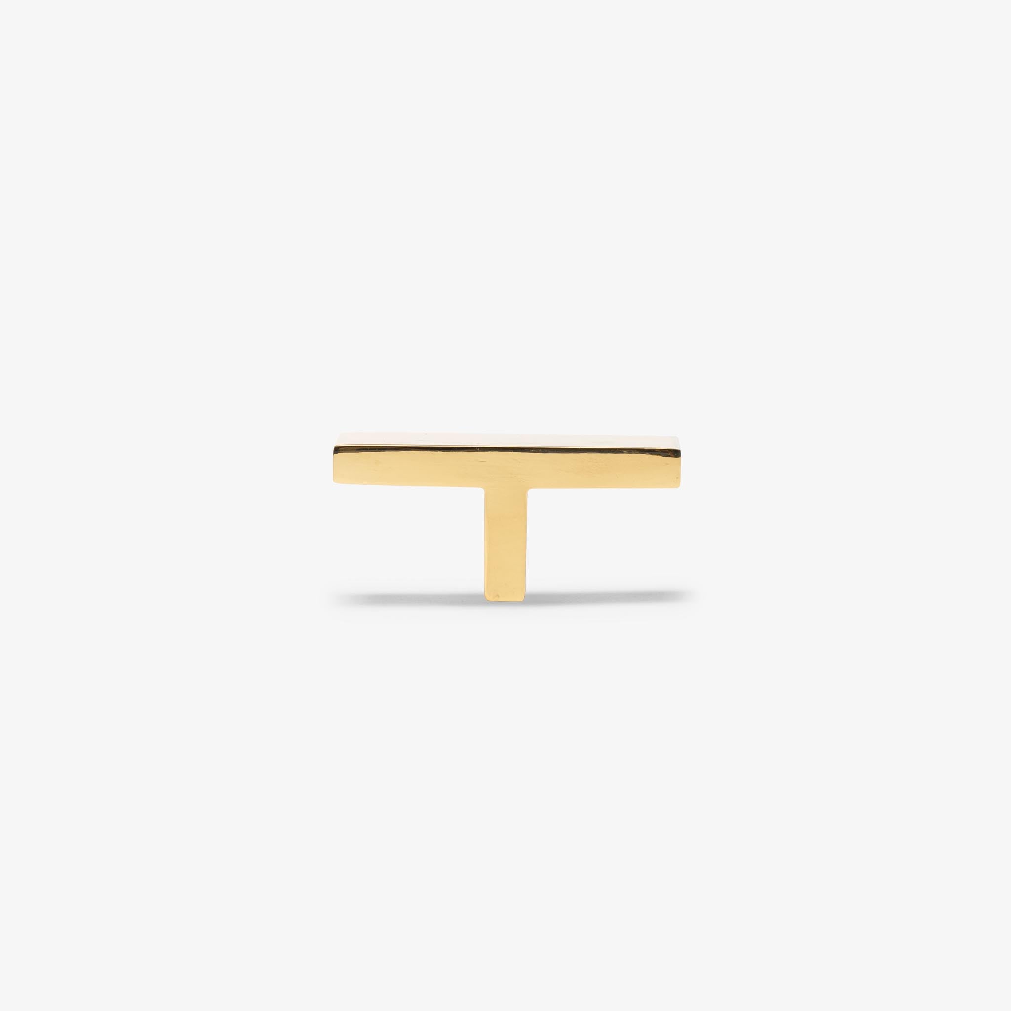 New Castle 2.50" T Pull - Polished Brass