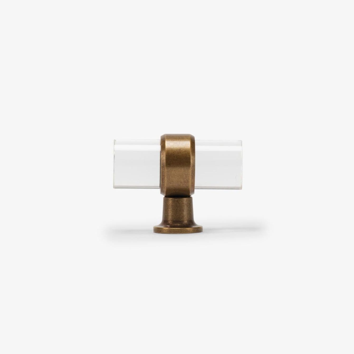 Glasgow 2" T Bar Pull - Burnished Brass