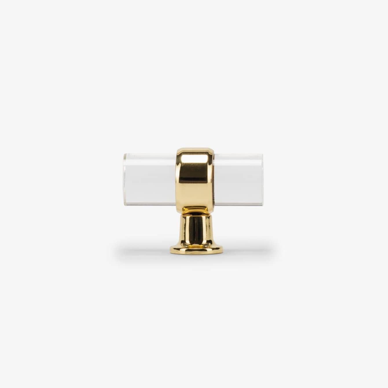 Glasgow 2" T Bar Pull - Polished Brass