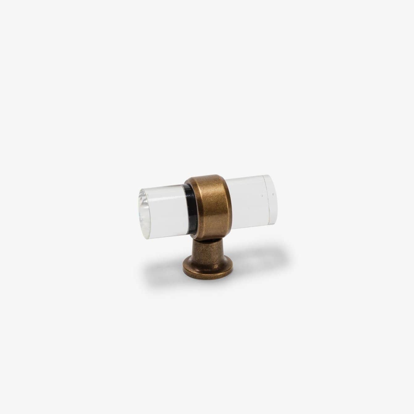 Glasgow 2" T Bar Pull - Burnished Brass