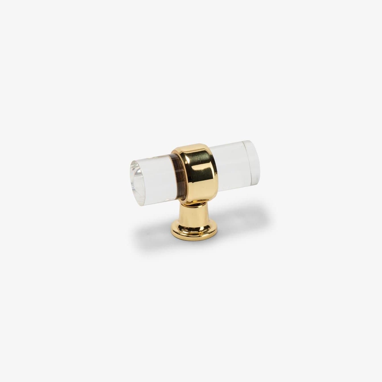 Glasgow 2" T Bar Pull - Polished Brass