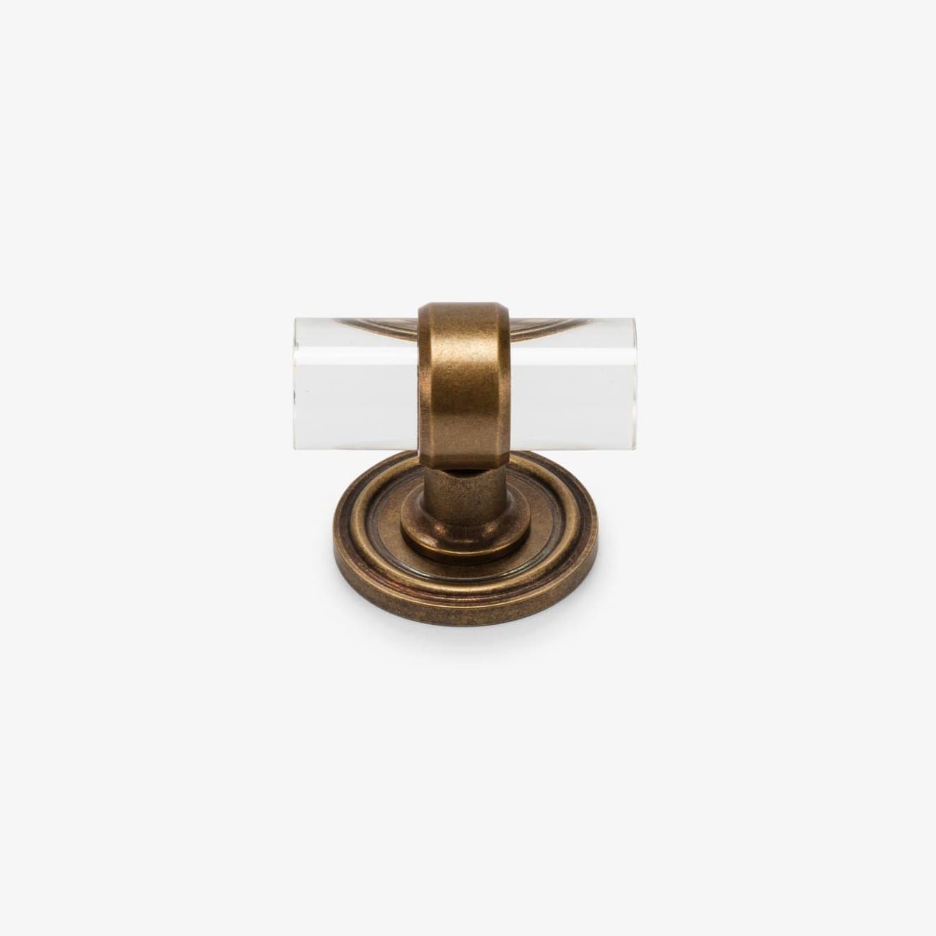 Glasgow 2" T Bar Pull - Burnished Brass