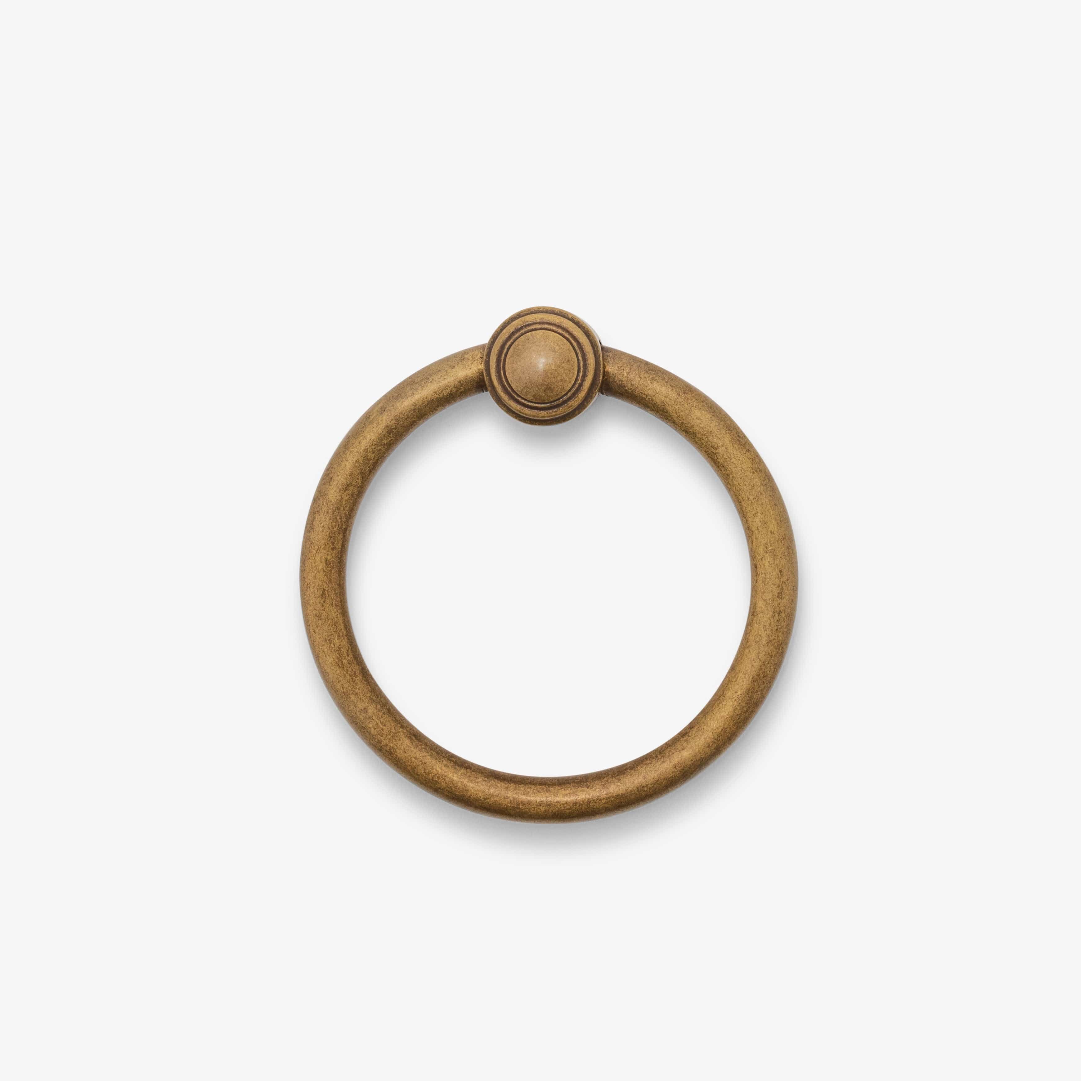 Roanoke Ring Pull - Burnished Brass
