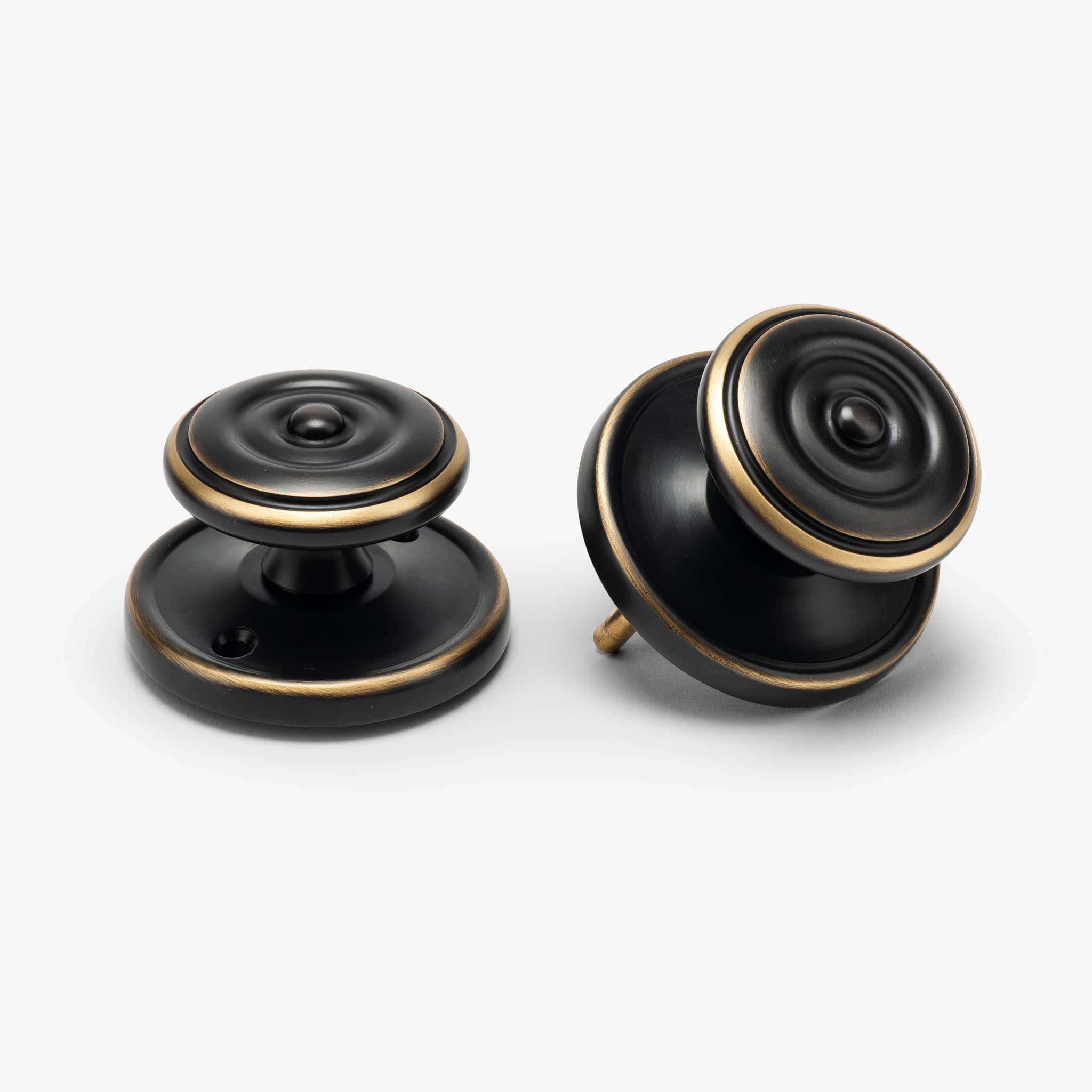 Valencia Rosette Passage Door Knob Set - Oil Rubbed Bronze