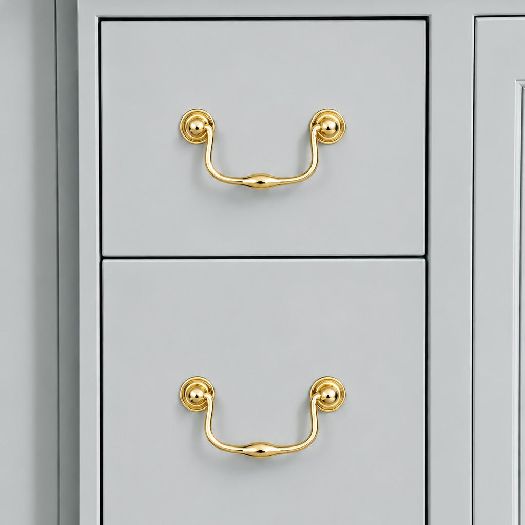 Valencia Bail Pull - Polished Brass