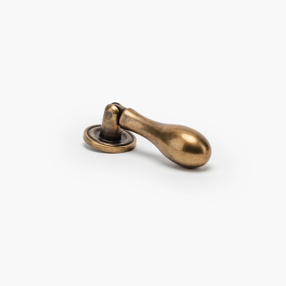 Valencia 3" Drop Pull - Burnished Brass