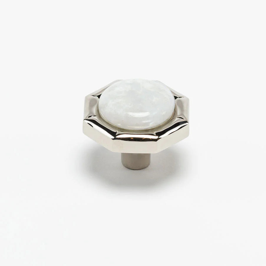 Bamboo 1.60"  Custom Knob - Polished Nickel