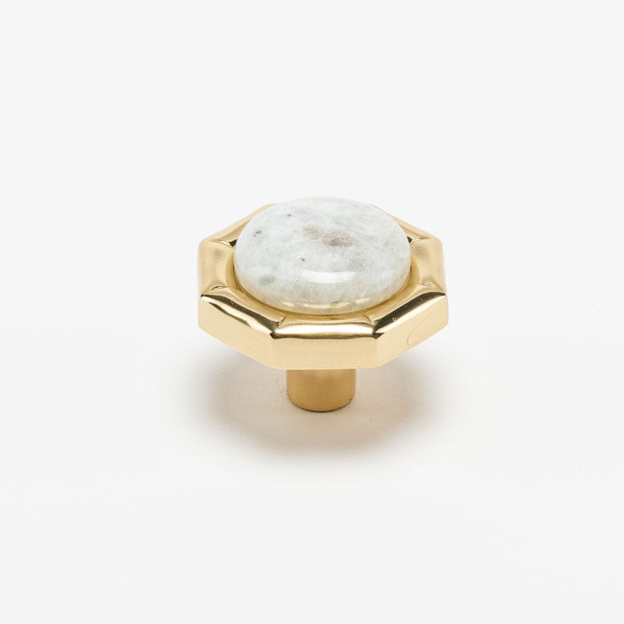 Bamboo 1.60" Custom Knob - Polished Brass