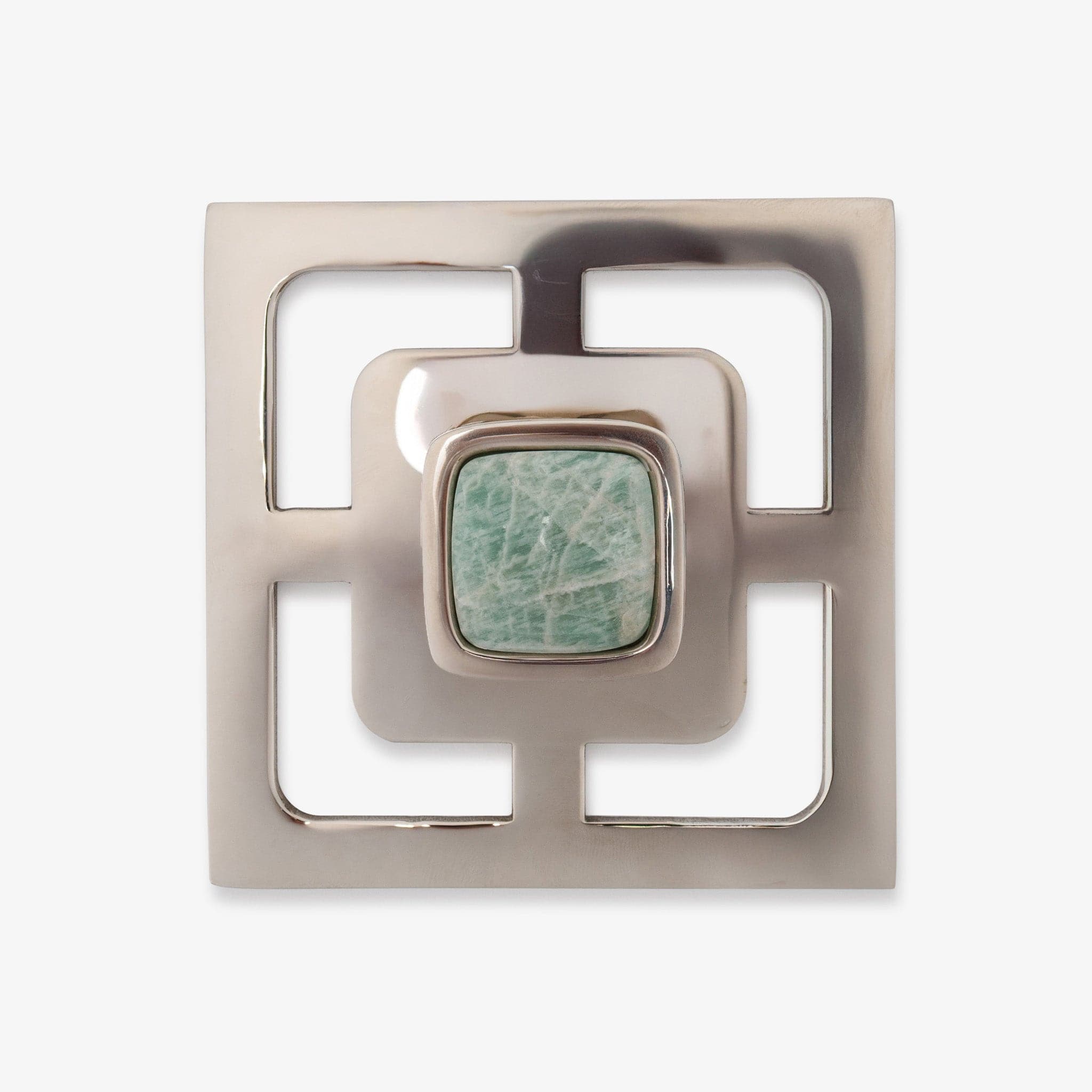 Benson 1.25" Custom Knob w/ Benson 3.40" Backplate - Polished Nickel