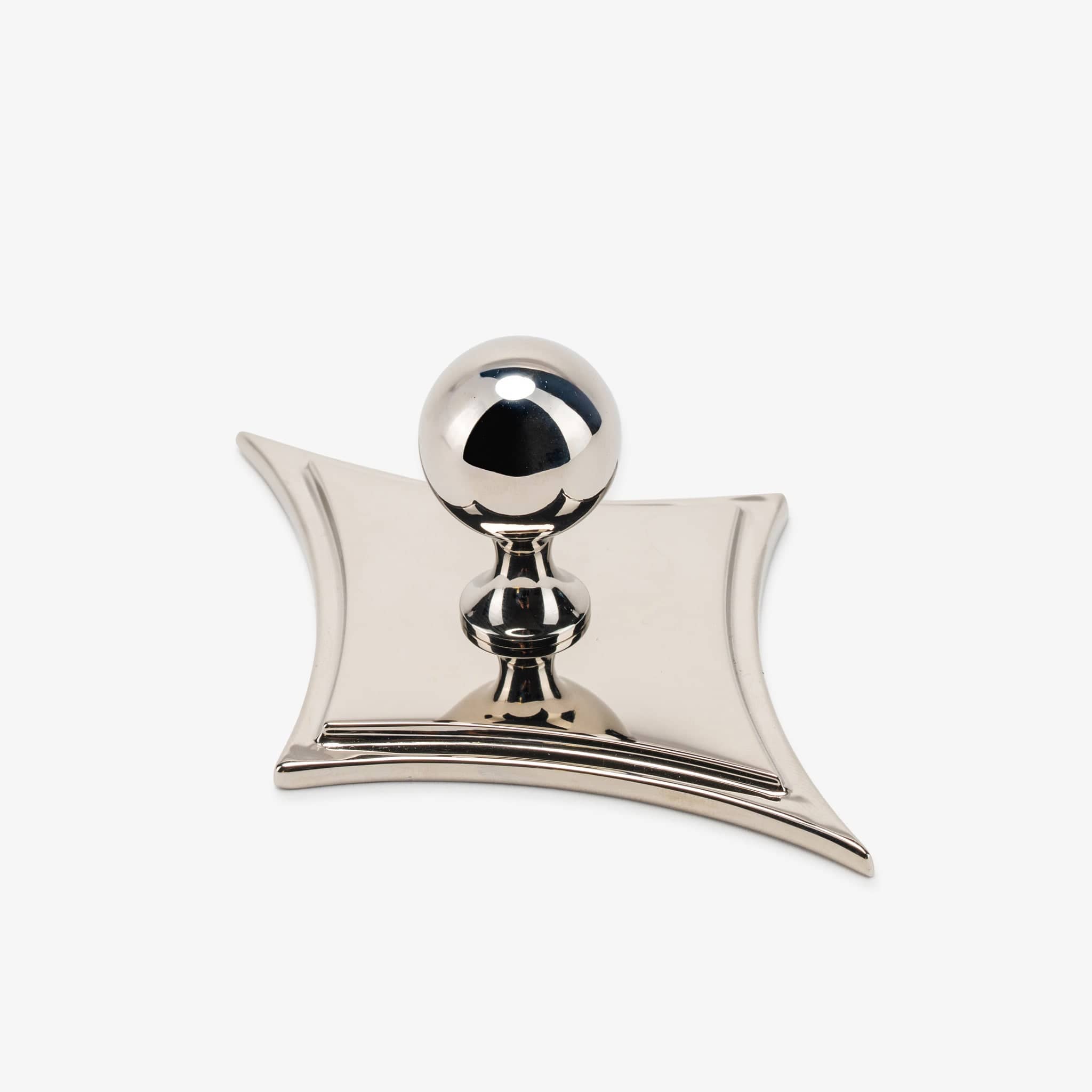 Cosmos 1" Knob w/ Asteroid Backplate - Polished Nickel