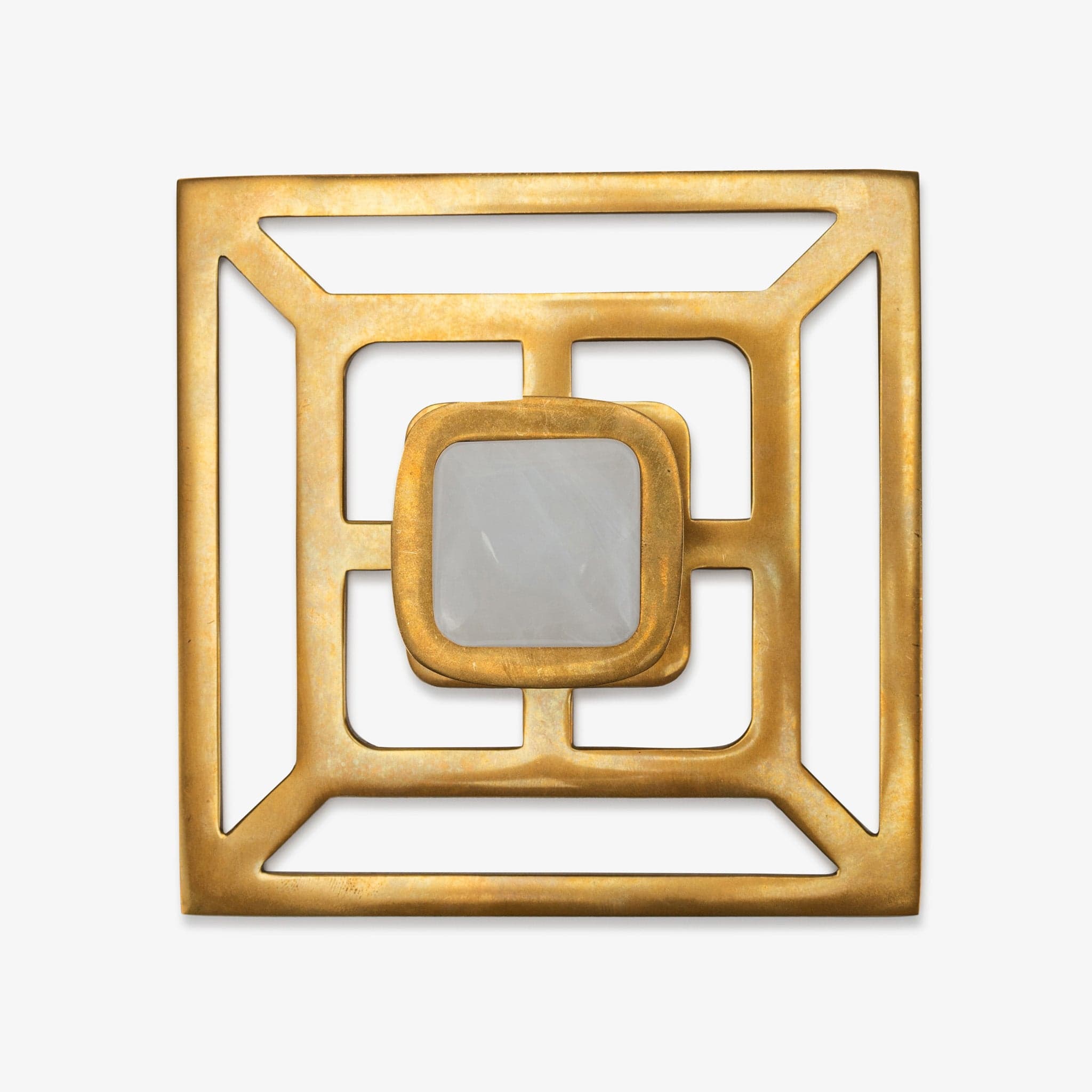 Benson 1.75" Custom Knob w/ Benson 5" Backplate -  Burnished Brass
