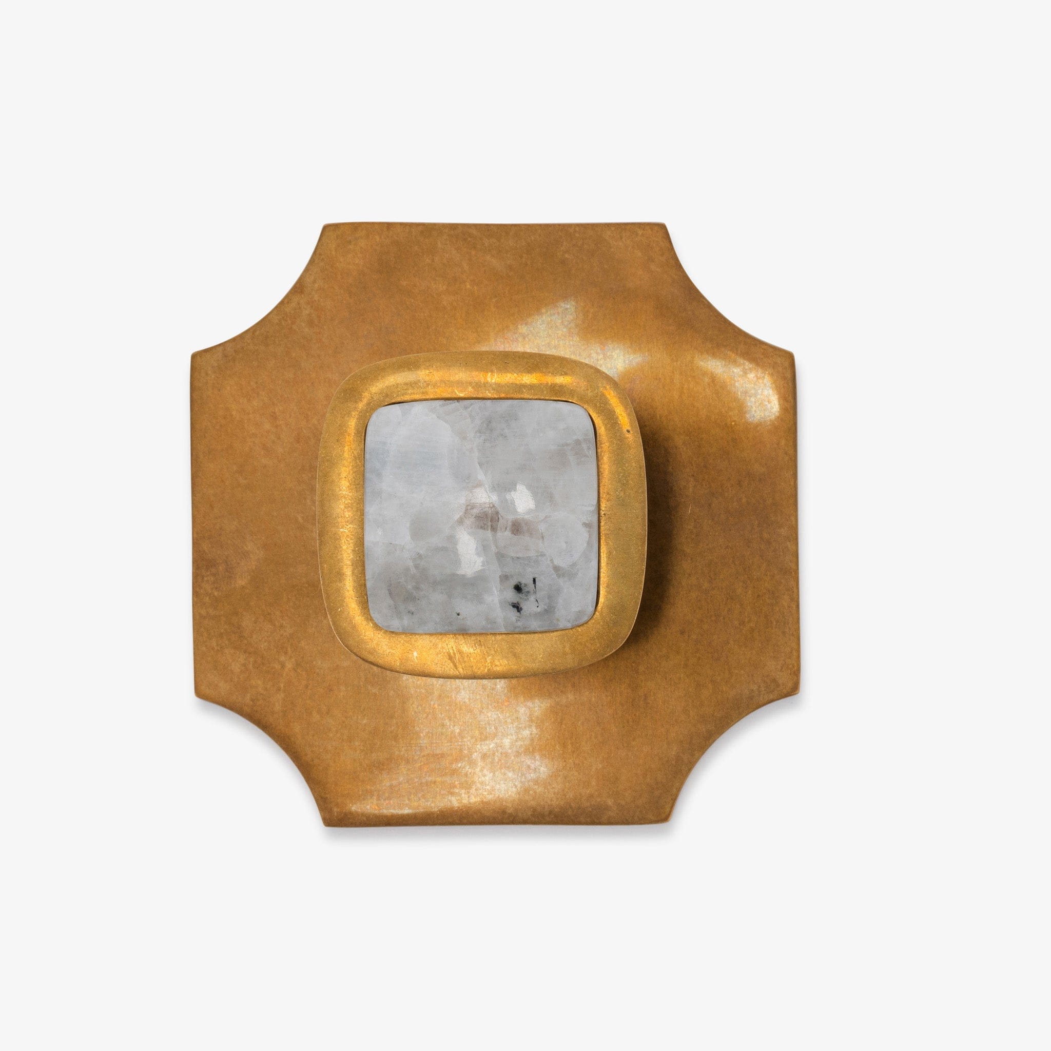 Benson 1.75" Custom Knob w/ Bossard 3.70" Backplate - Burnished Brass