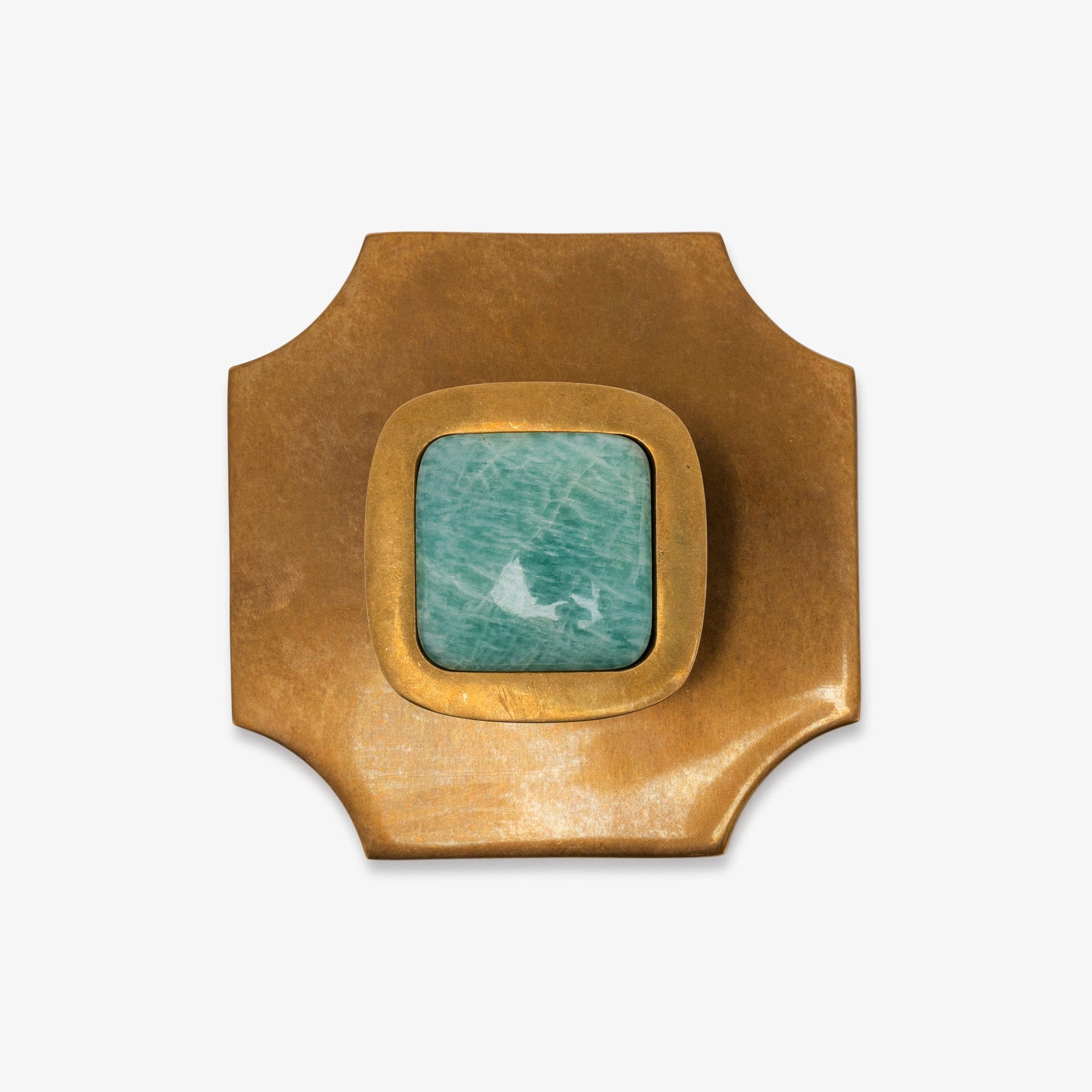 Benson 1.75" Custom Knob w/ Bossard 3.70" Backplate - Burnished Brass