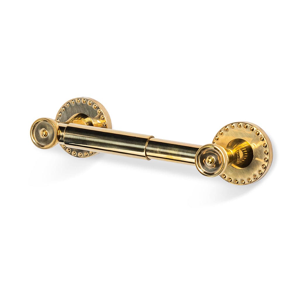 Amelia Brass Spring Bar Toilet Paper Holder - Unlacquered Brass