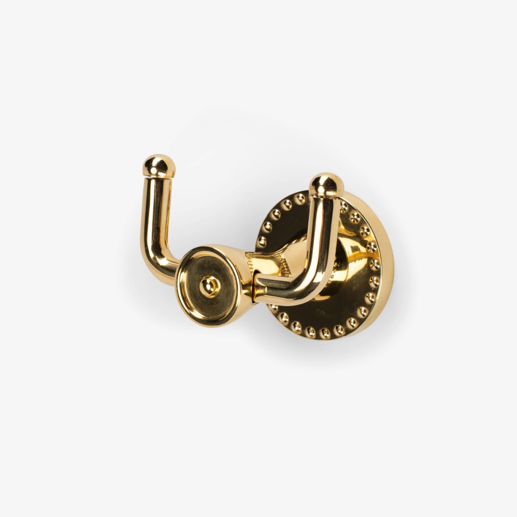 Amelia Brass Double Hook - Unlacquered Brass