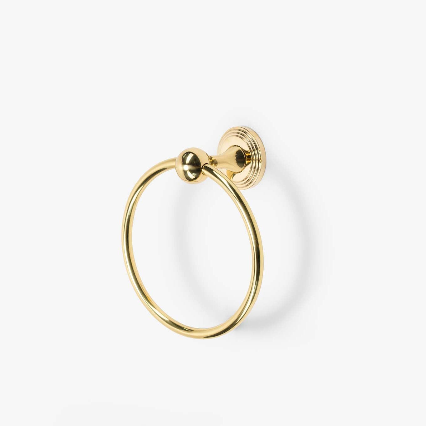 Briar 7" Brass Towel Ring - Polished Brass