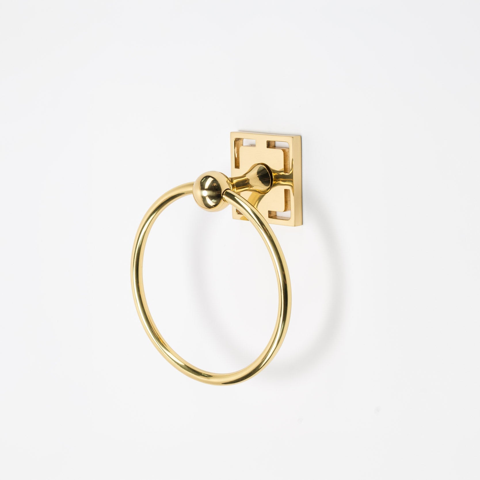 Benson 7" Brass Towel Ring - Polished Brass