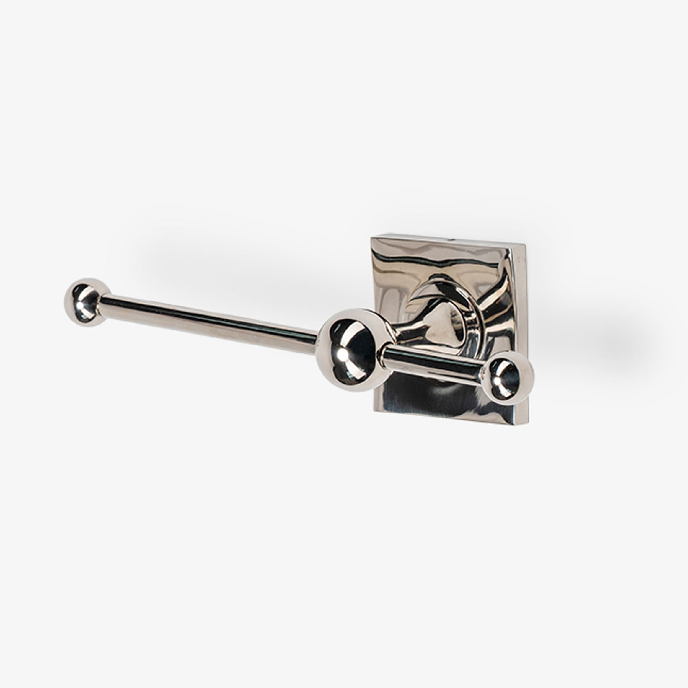 Maddison Brass Single Bar Toilet Paper Holder - Polished Nickel