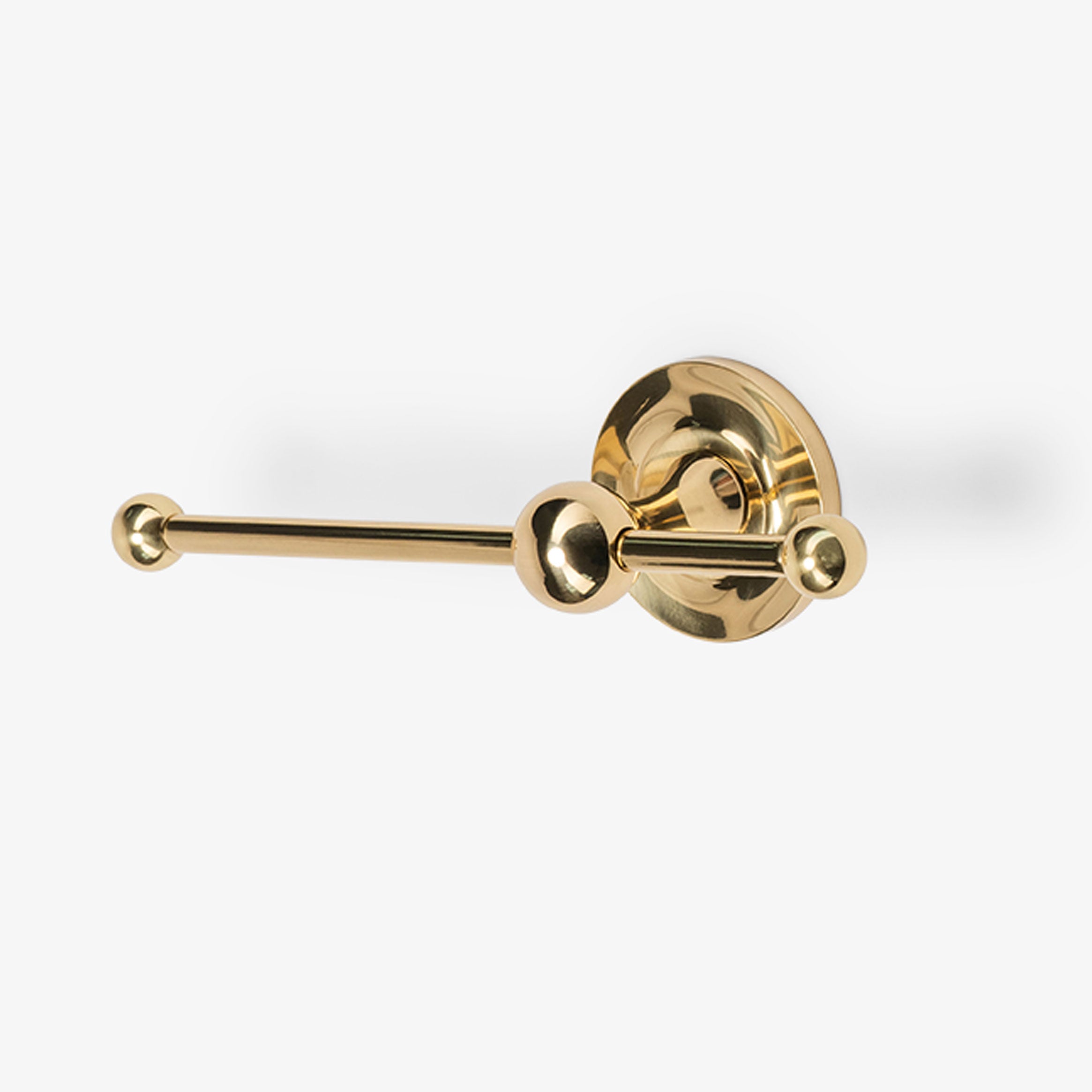 Cosmos Brass Single Bar Toilet Paper Holder - Polished Brass