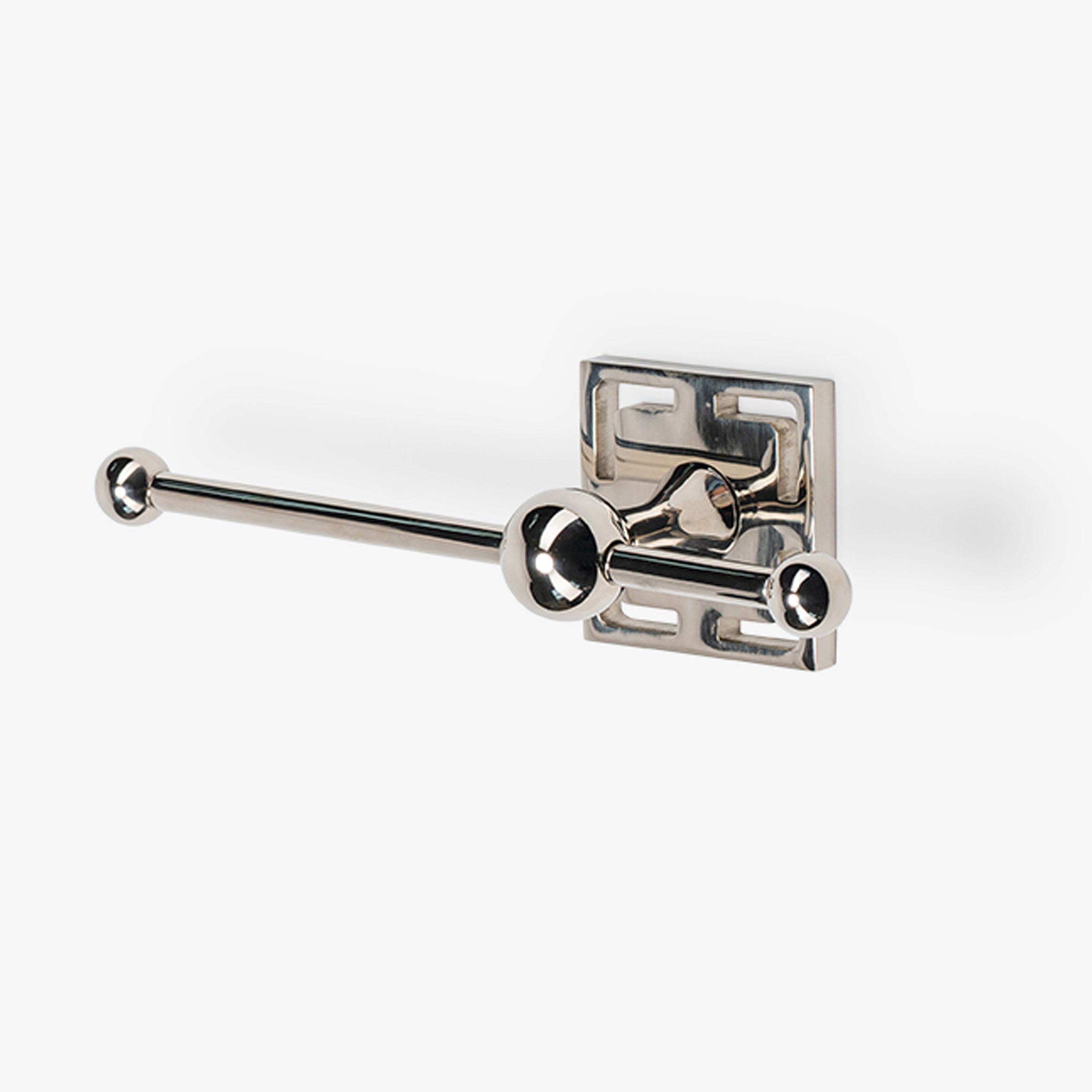 Benson Brass Single Bar Toilet Paper Holder - Polished Nickel
