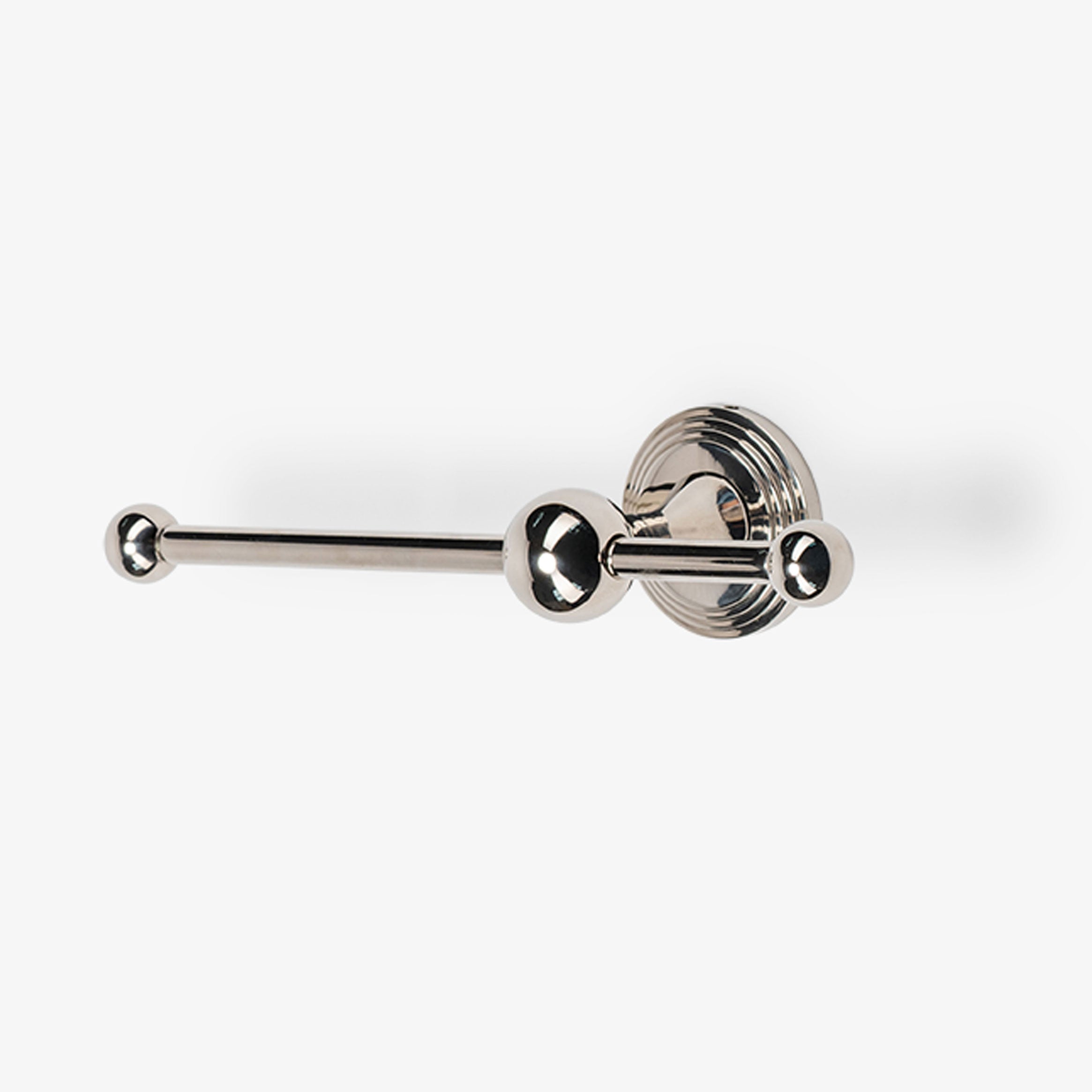Briar Brass Single Bar Toilet Paper Holder - Polished Nickel