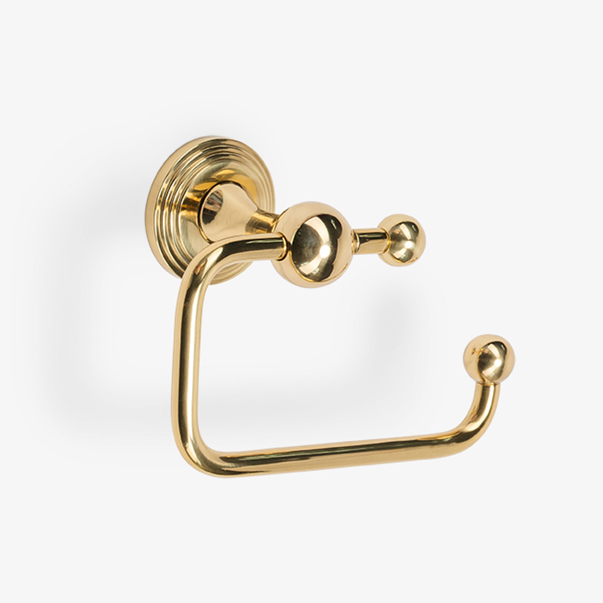 Briar Brass Swing Arm Toilet Paper Holder - Polished Brass