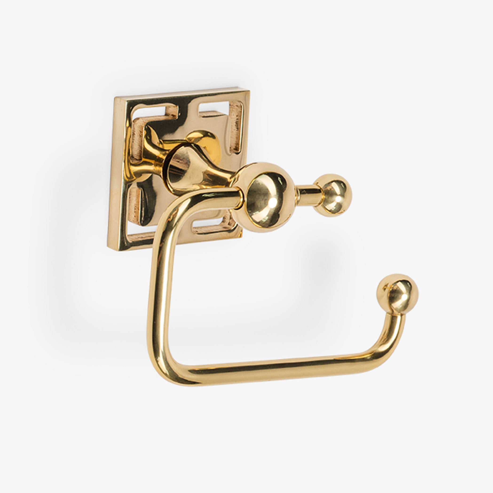 Benson Brass Swing Arm Toilet Paper Holder - Polished Brass