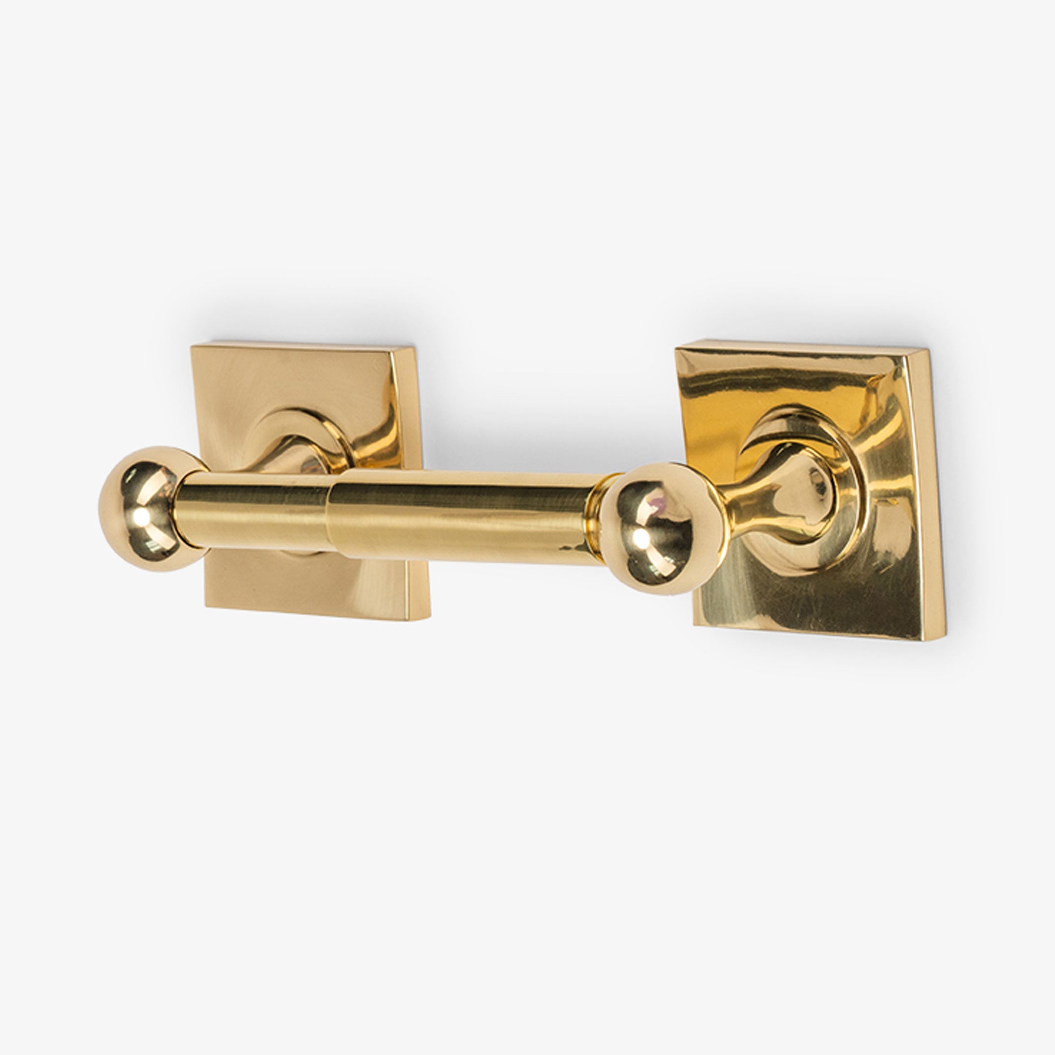 Maddison Brass Spring Bar Toilet Paper Holder - Polished Brass