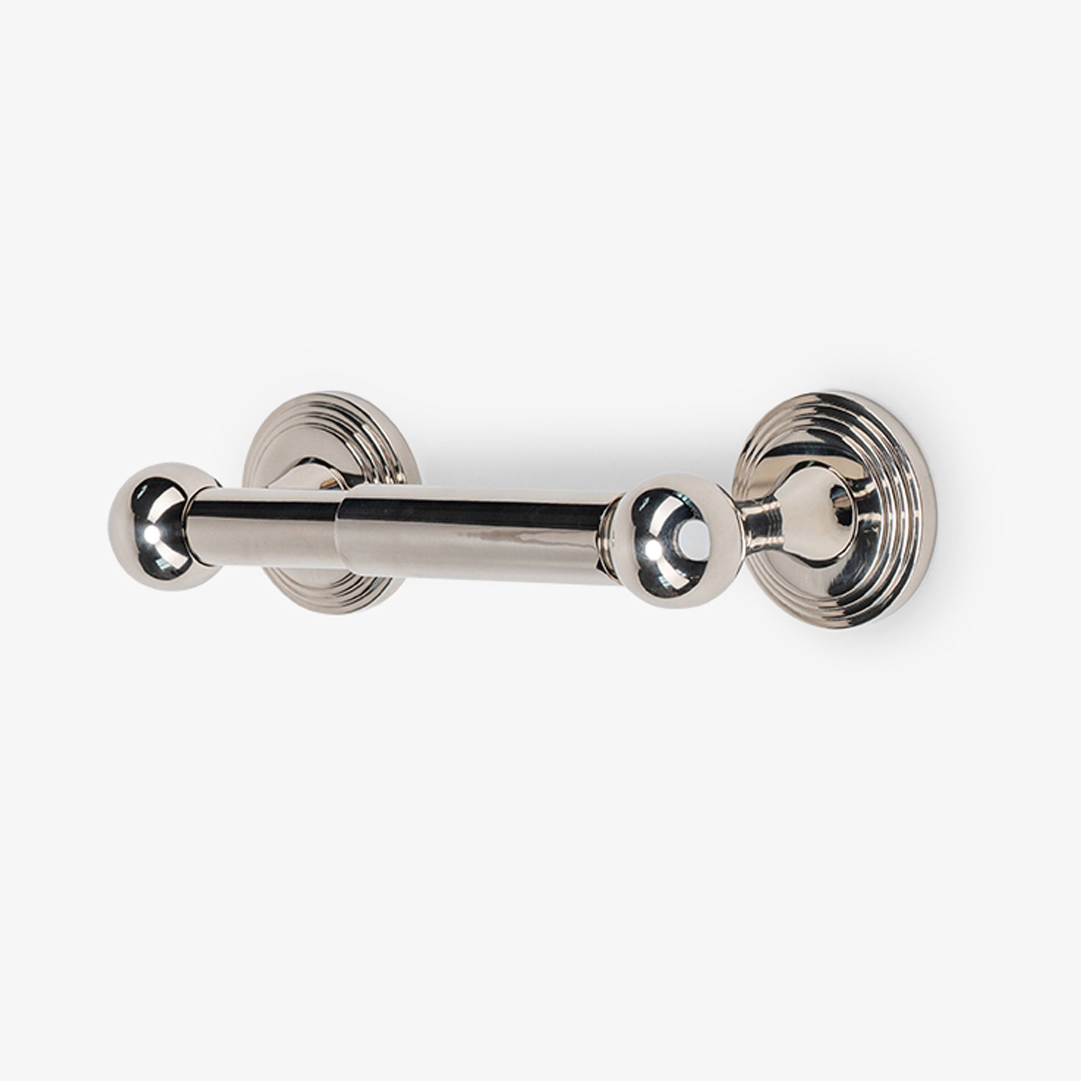 Briar Brass Spring Bar Toilet Paper Holder - Polished Nickel