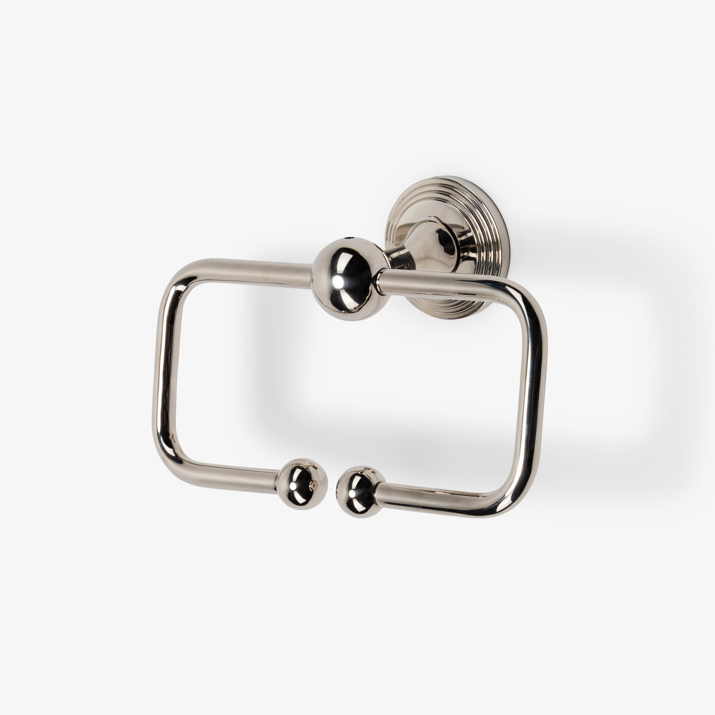 Briar Brass Double Arm Toilet Paper Holder - Polished Nickel