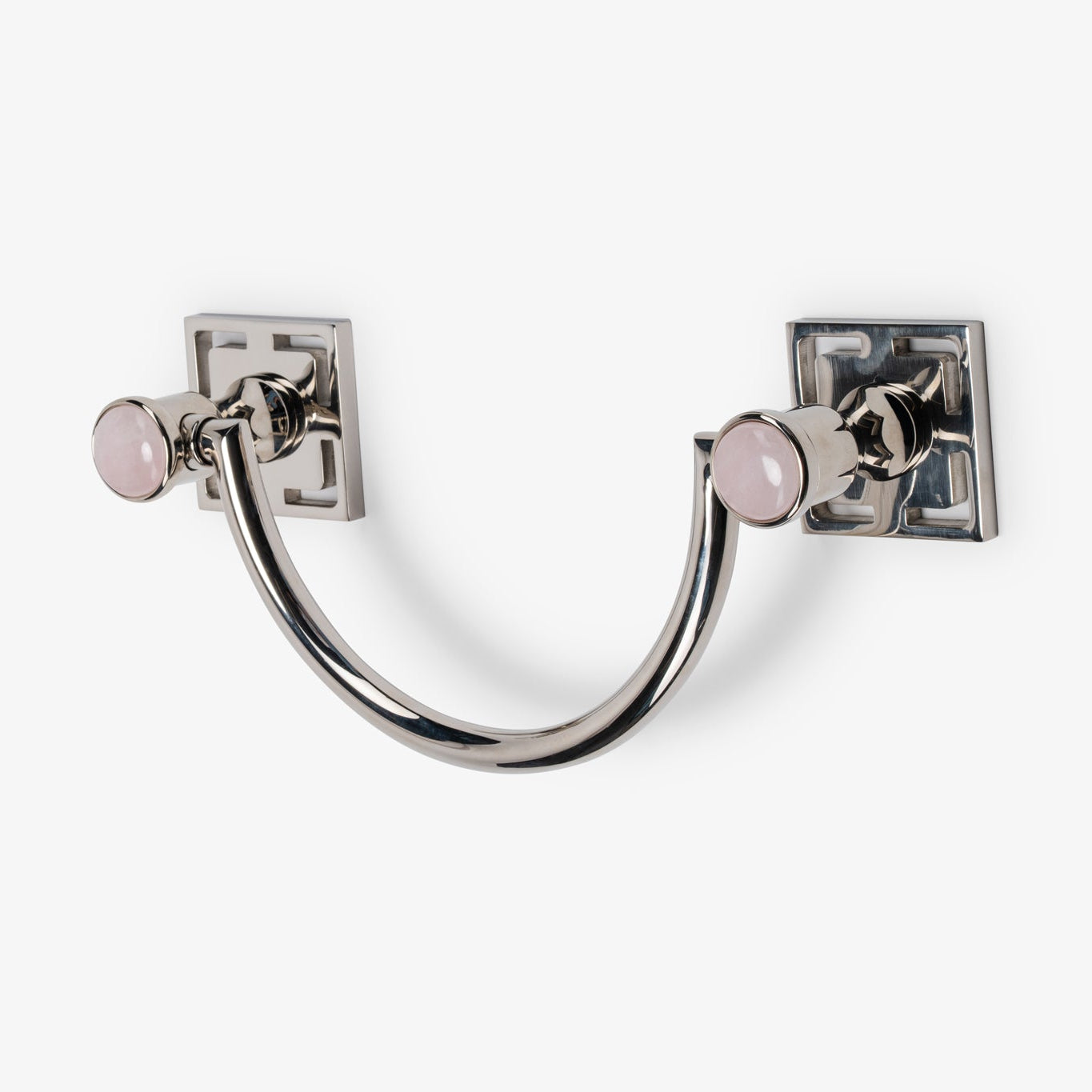 Benson Custom 10" Brass U-Shape Towel Bar - Polished Nickel