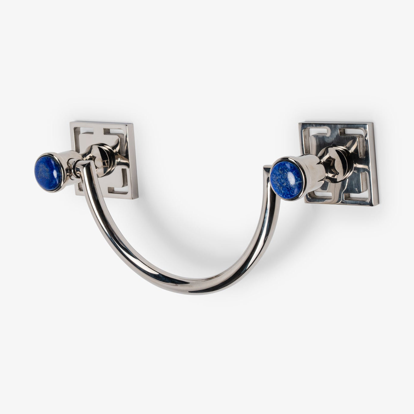 Benson Custom 10" Brass U-Shape Towel Bar - Polished Nickel