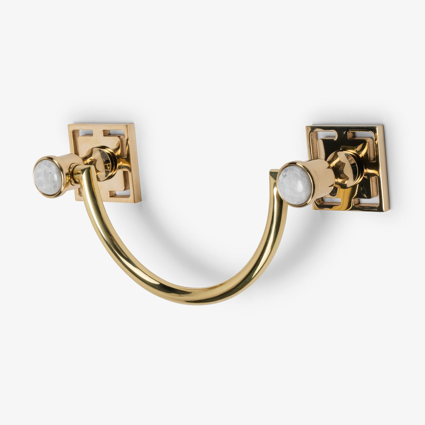 Benson Custom 10" Brass U-Shape Towel Bar - Polished Brass