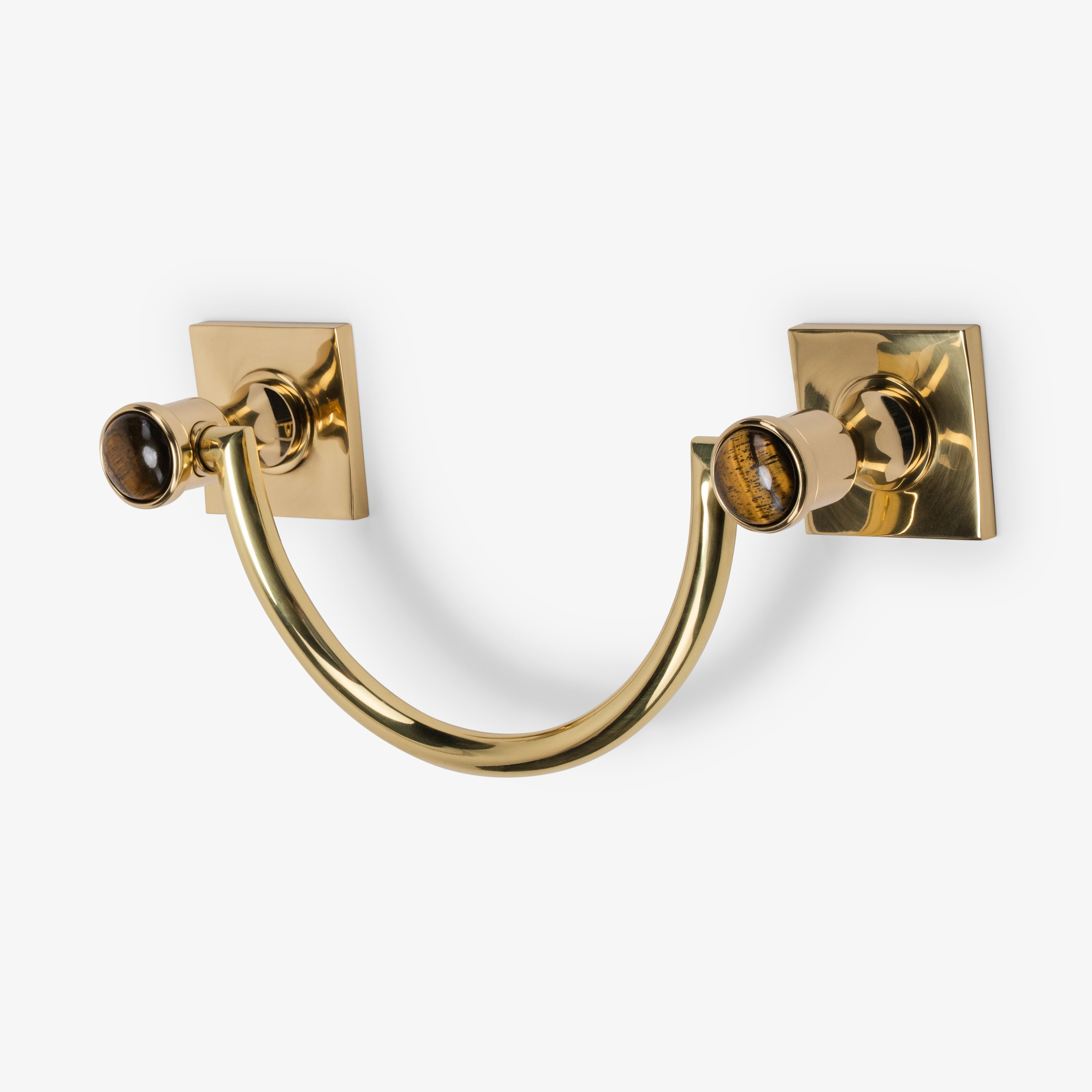 Astor Custom 10" Brass U-Shape Towel Bar - Polished Brass
