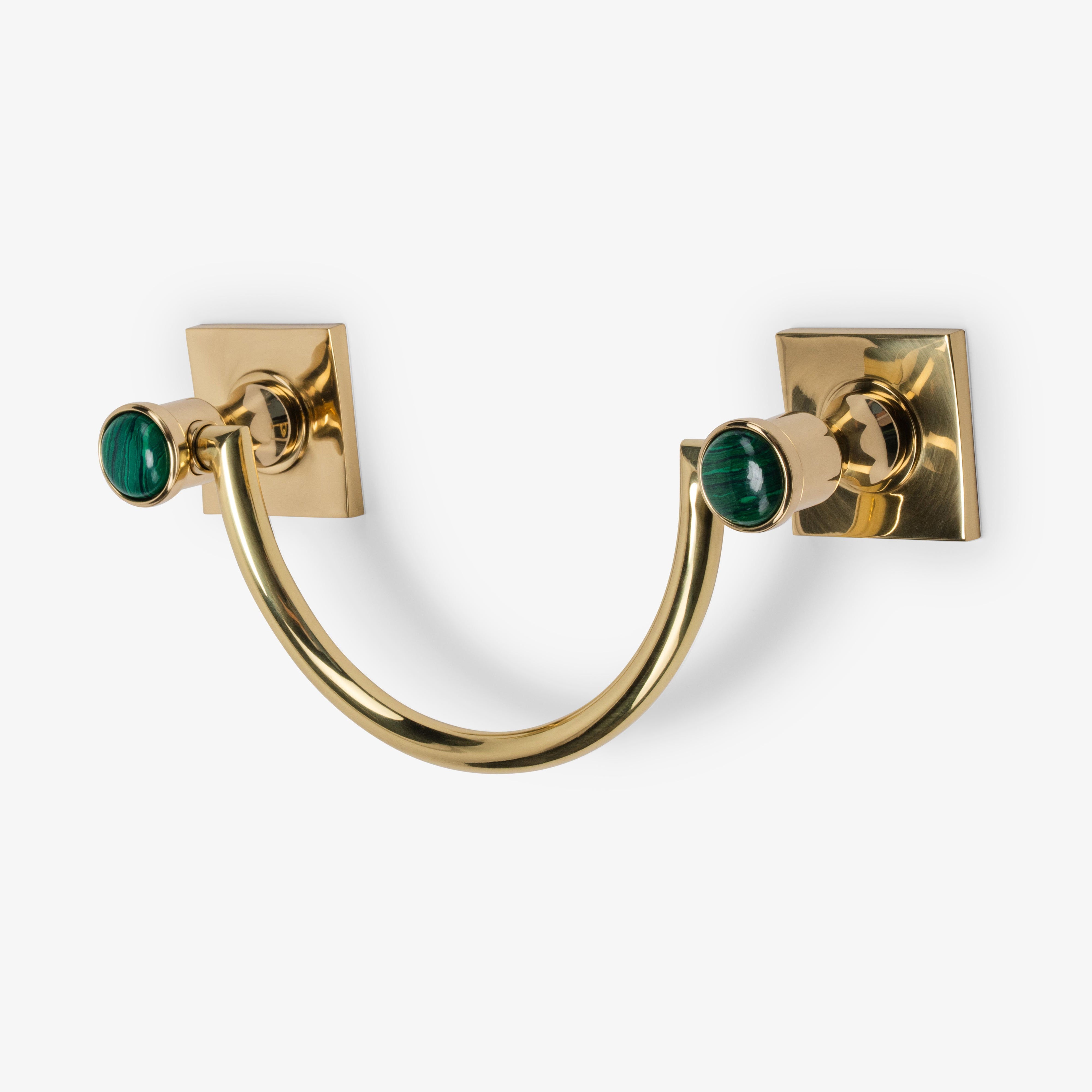 Astor Custom 10" Brass U-Shape Towel Bar - Polished Brass