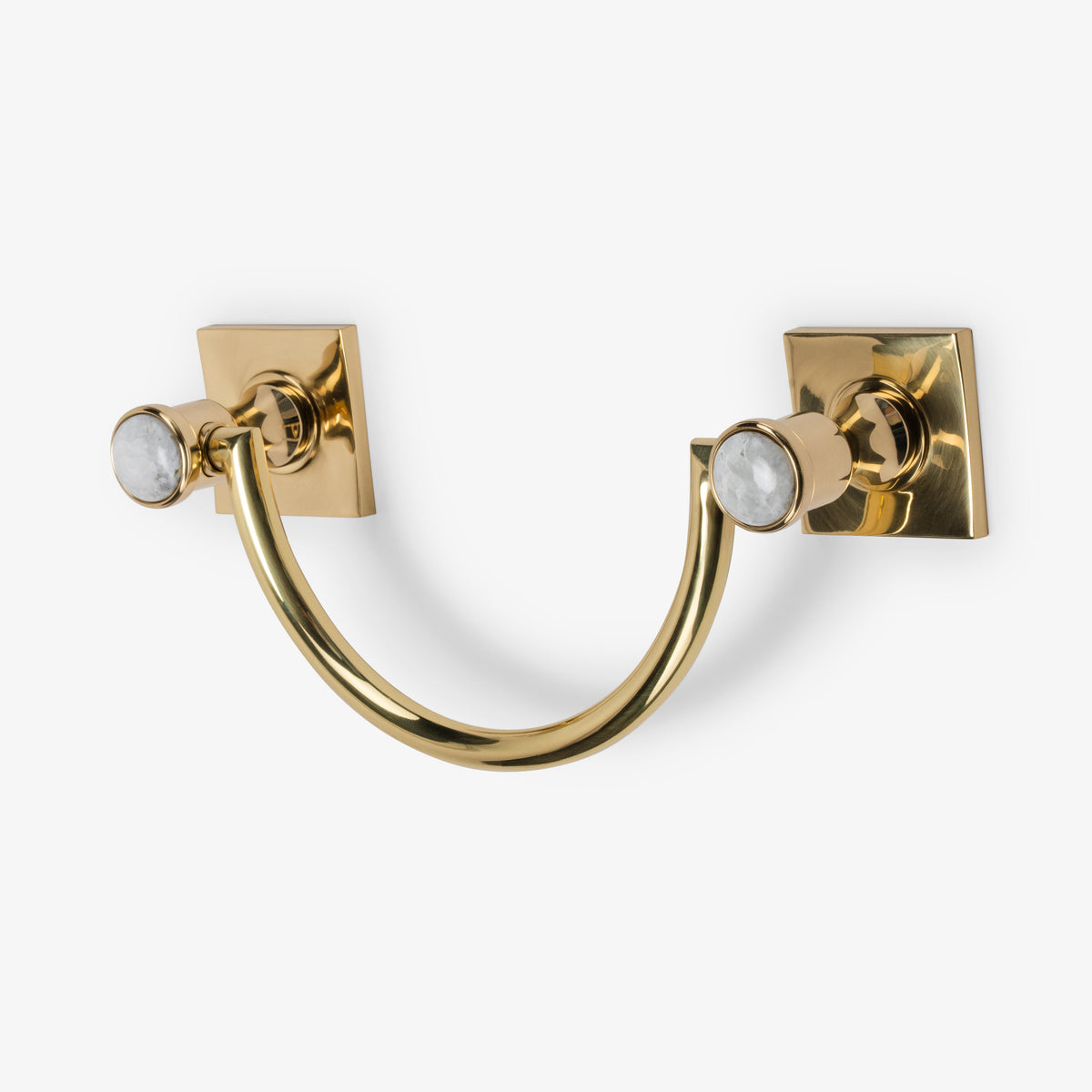 Astor Custom 10" Brass U-Shape Towel Bar - Polished Brass