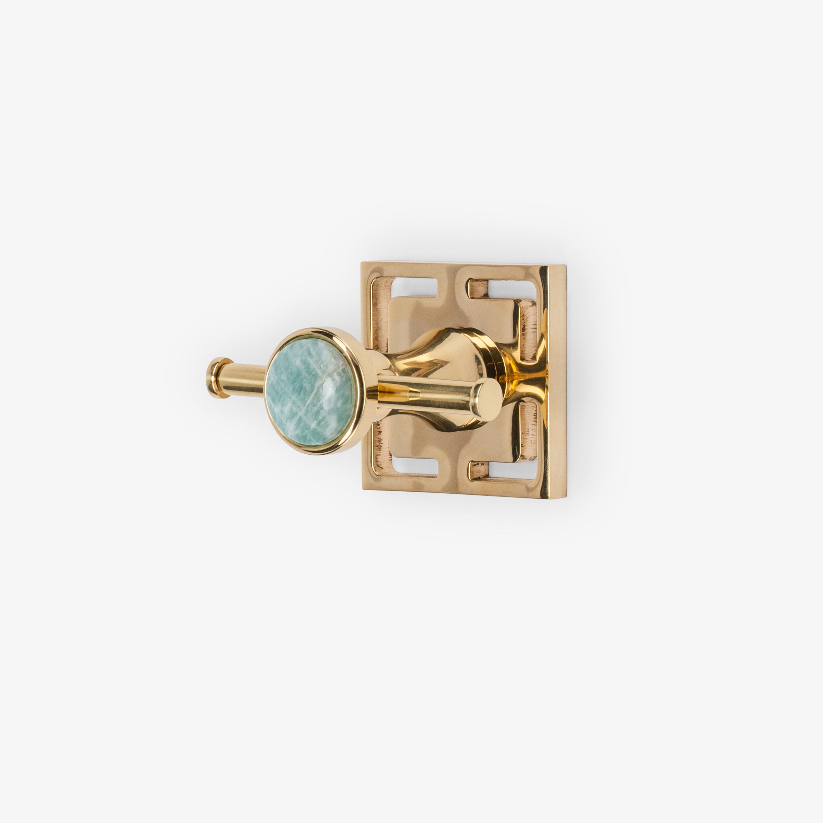 Benson Custom Brass Straight Double Hook - Polished Brass