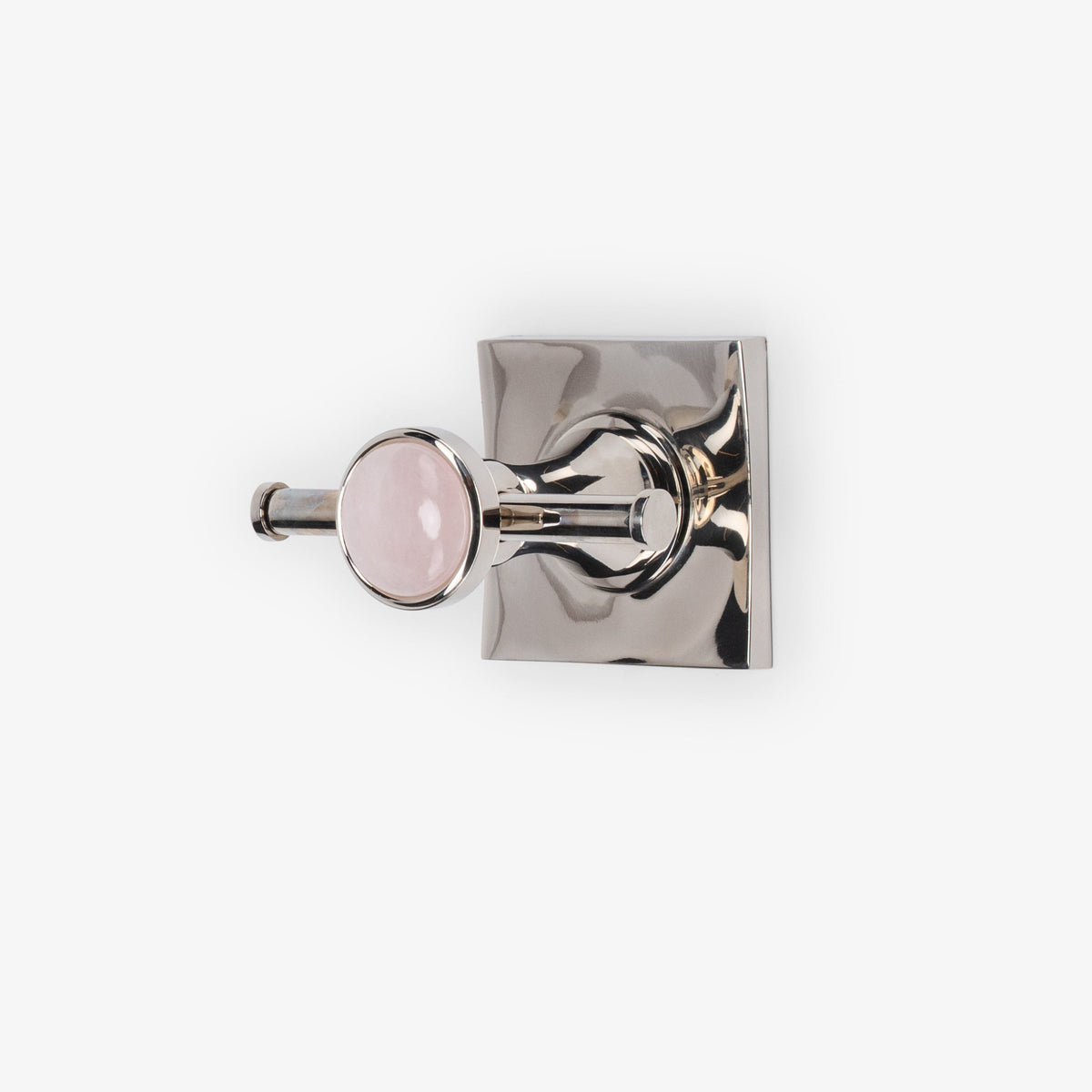 Astor Custom Brass Straight Double Hook - Polished Nickel