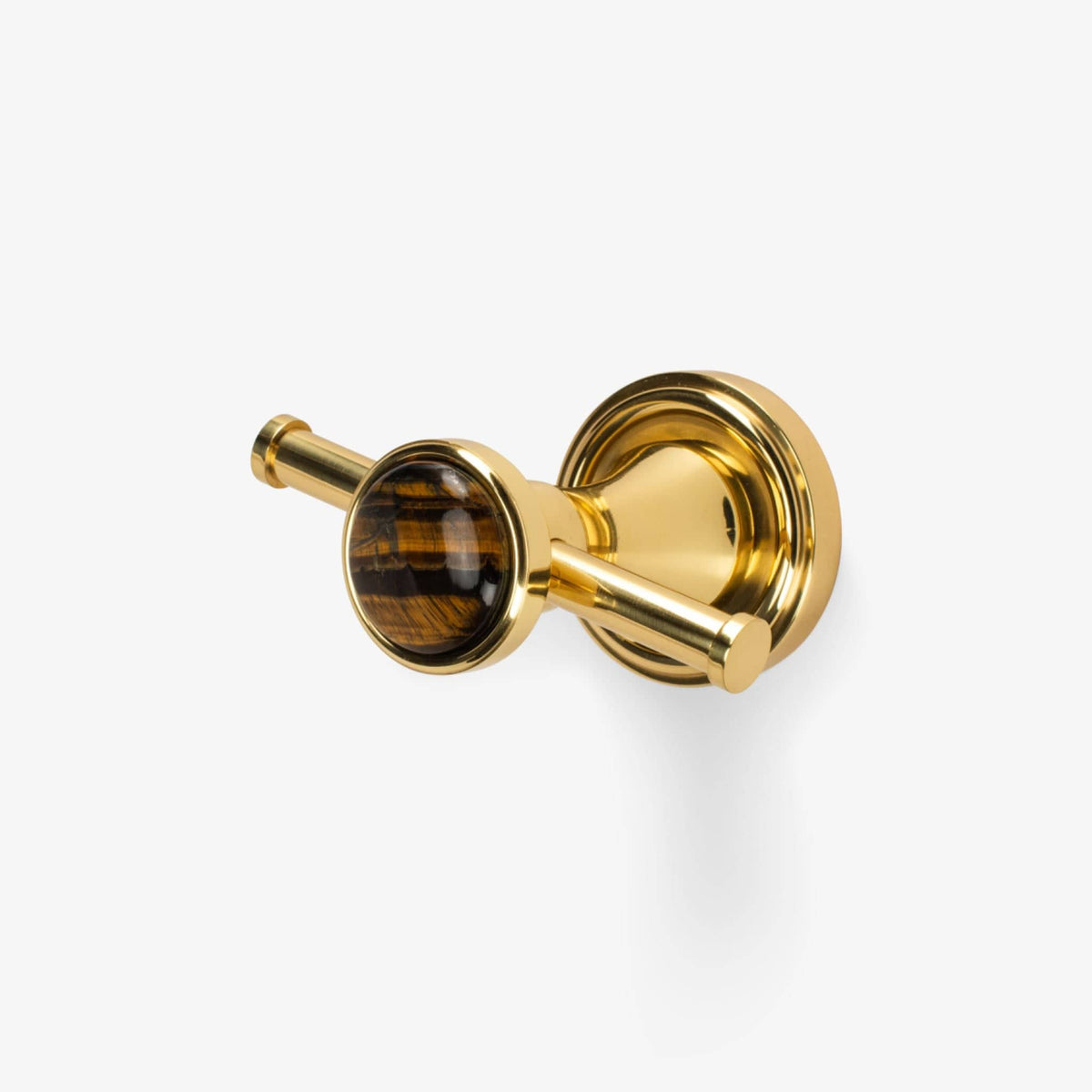Lane Custom Brass Straight Double Hook - Polished Brass